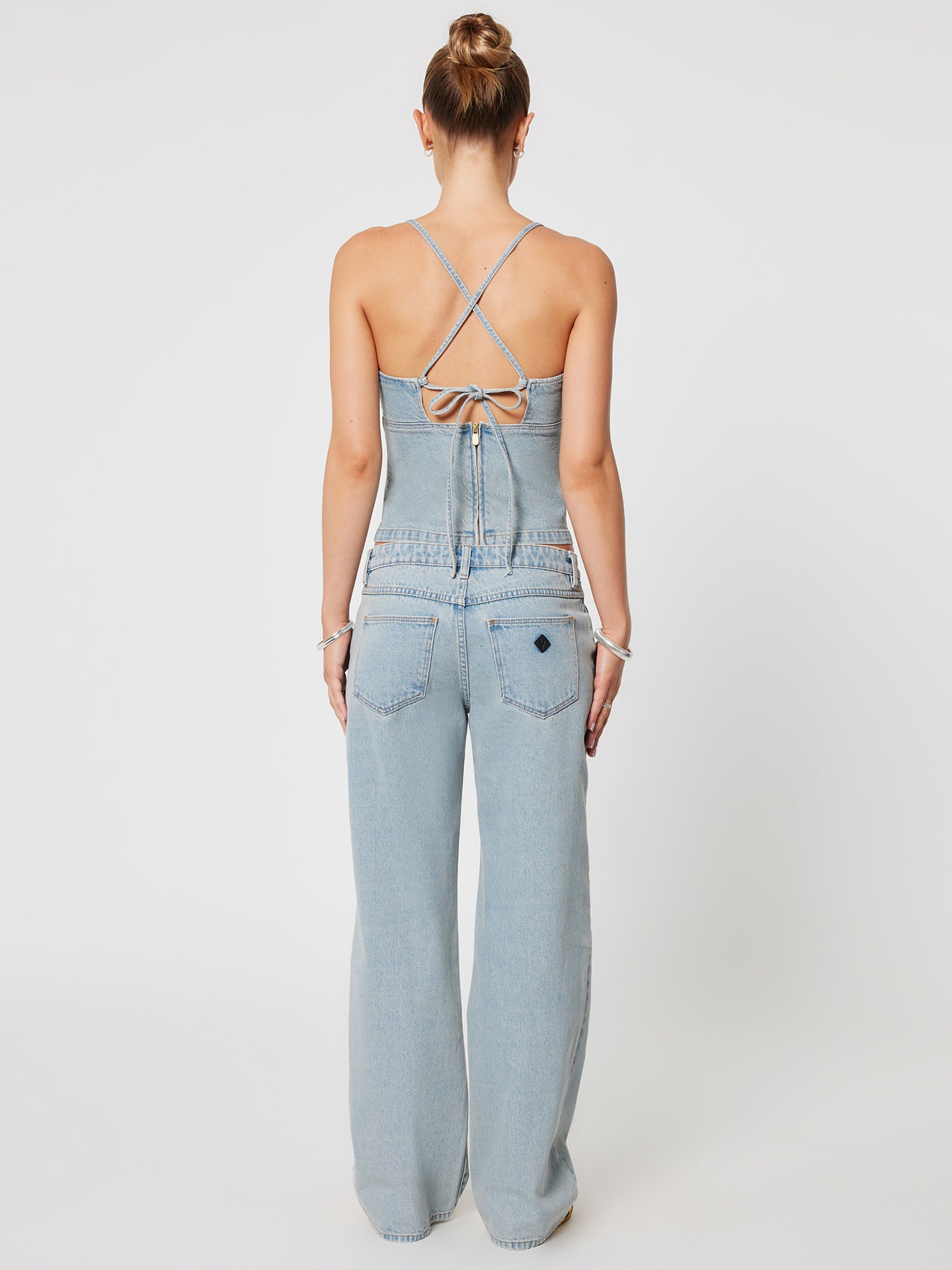 Heaven Denim Top Dixie In Tint Light Blue