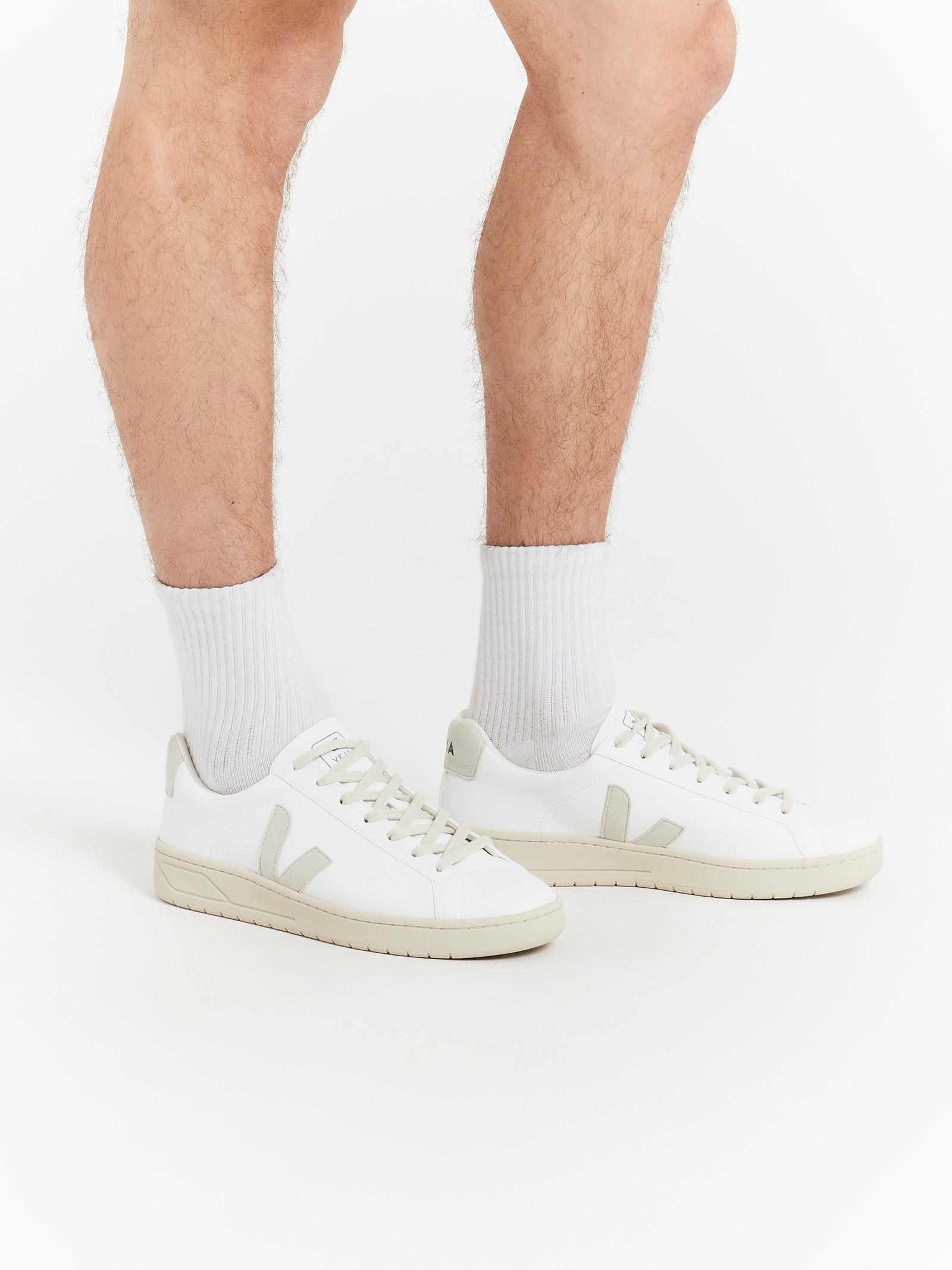 Mens Urca CWL Sneakers in White & Natural