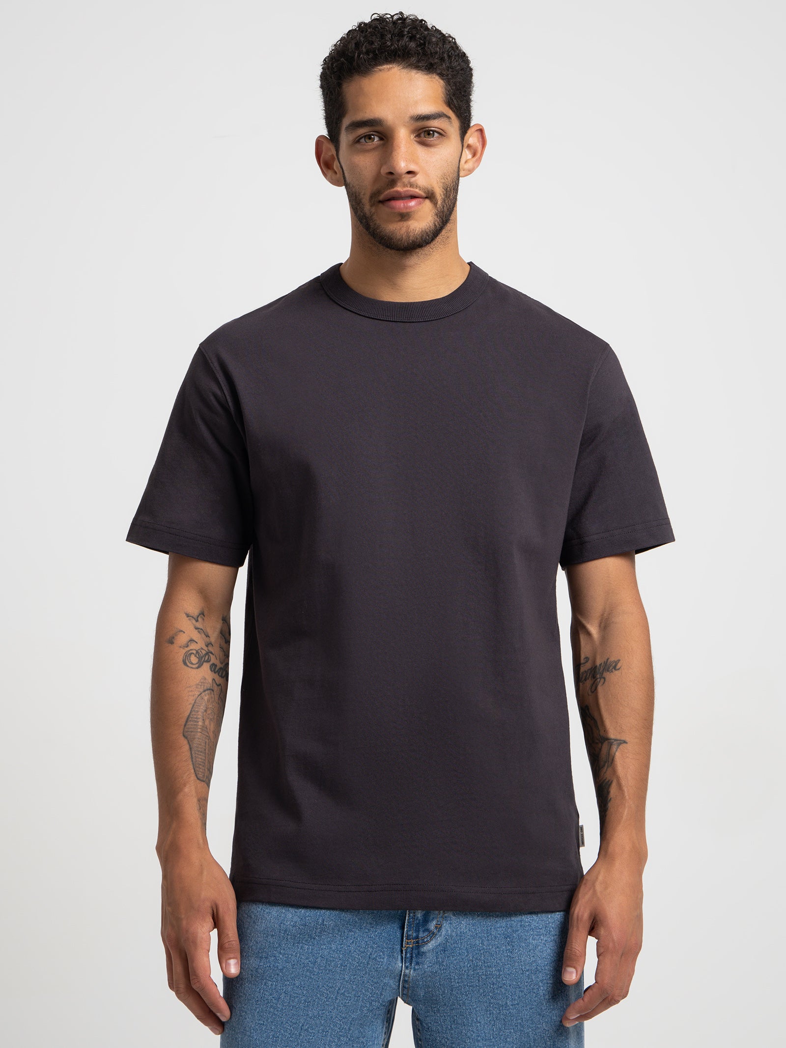 Heavyweight Crew T-Shirt in Coal