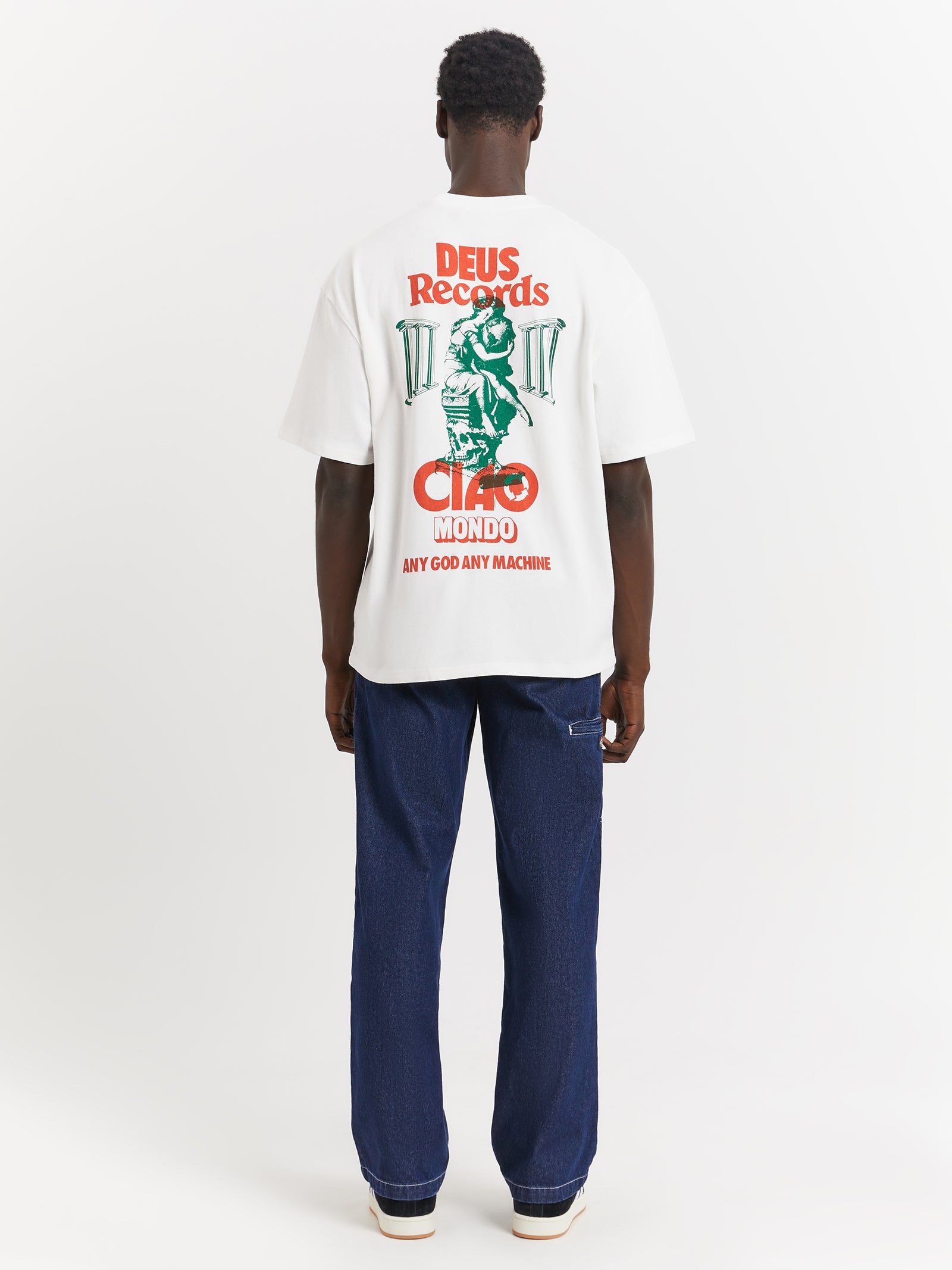 Ciao Mondo T-Shirt in Vintage White