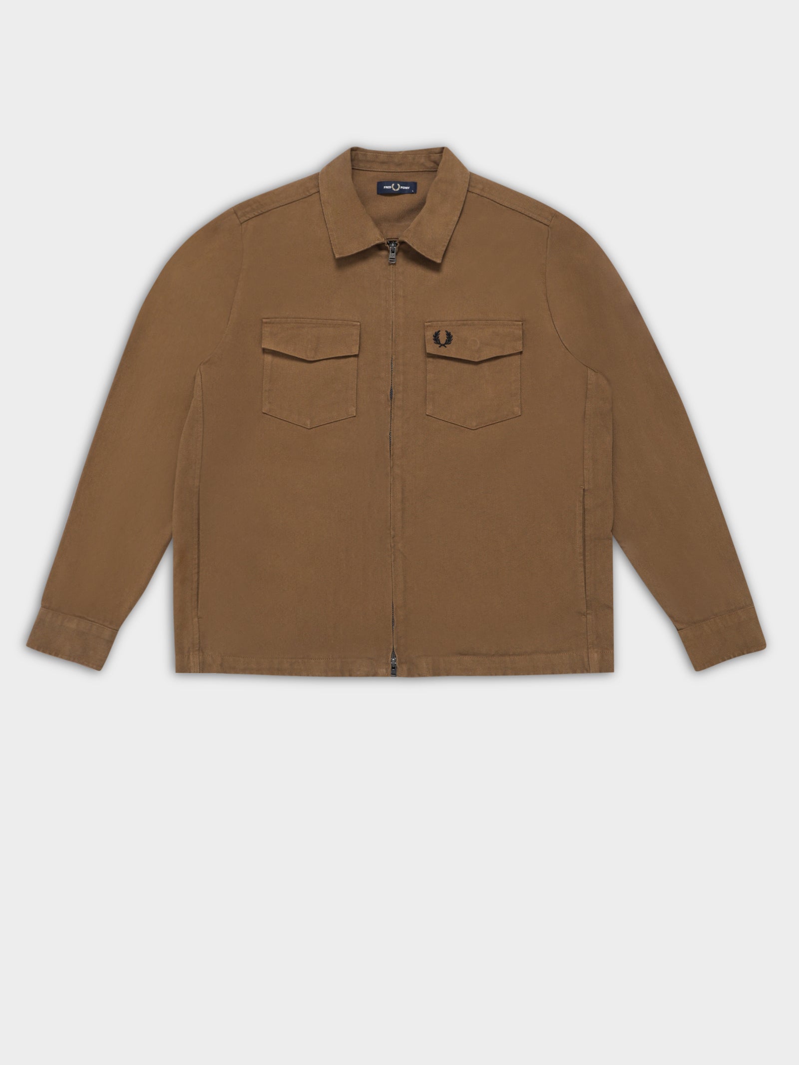 Heavy Twill Overshirt in Shaded Stone