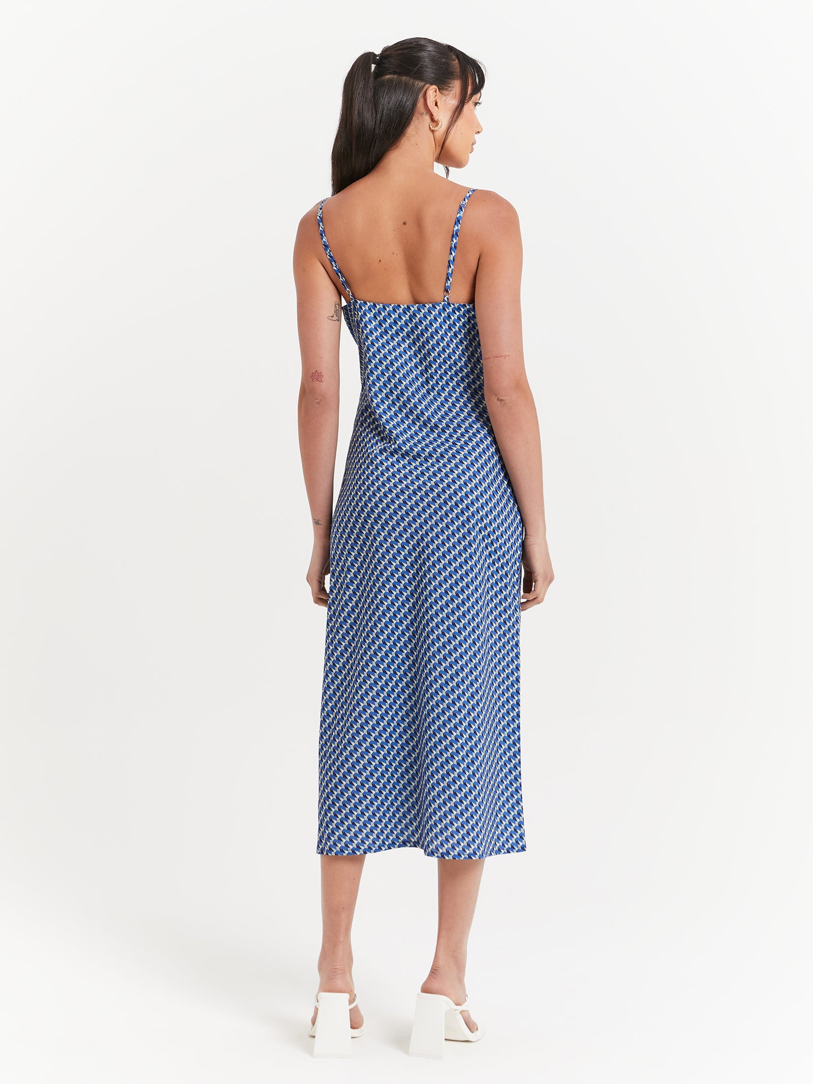 Lana Midi Slip Dress in City Lights