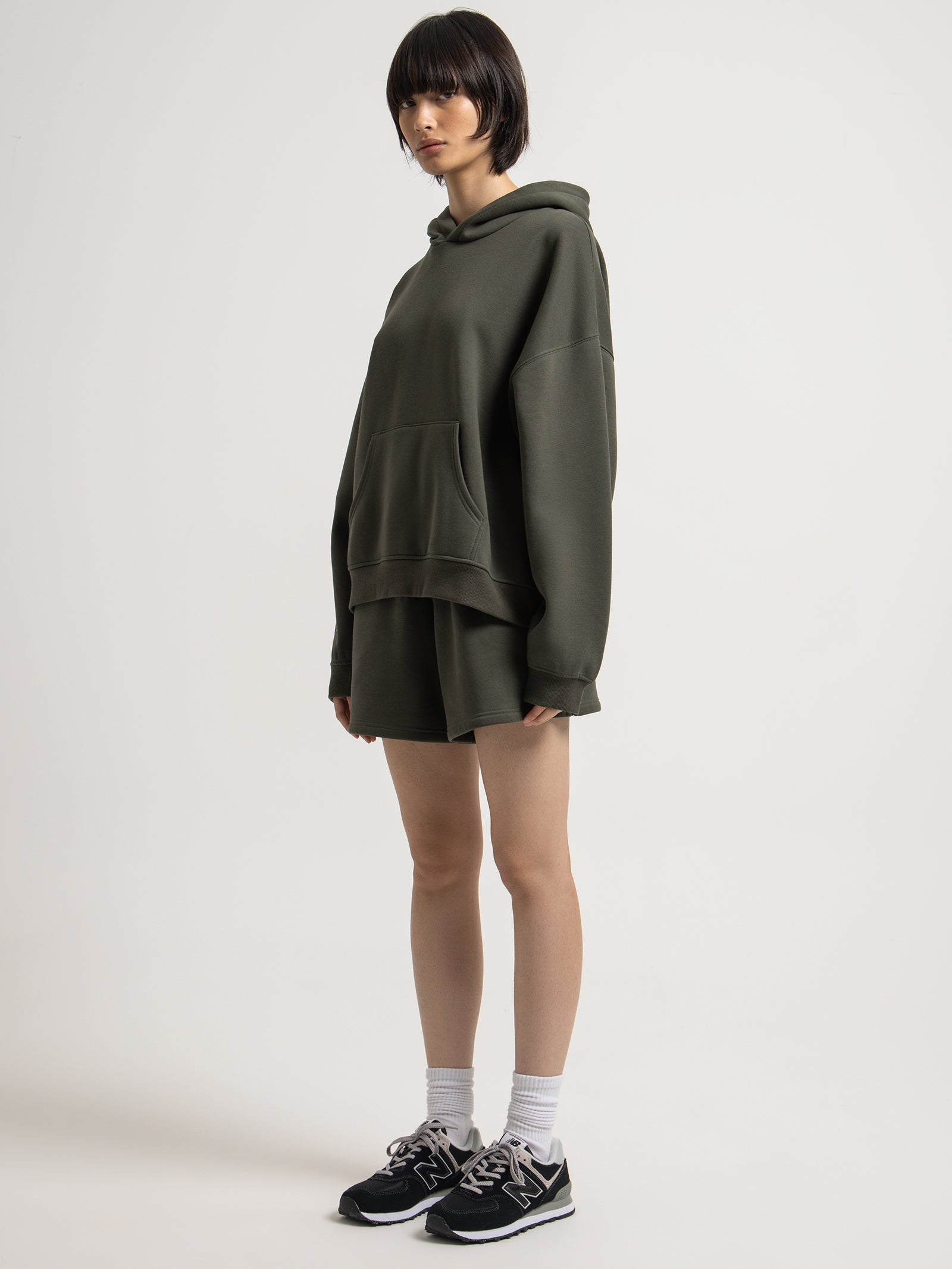 Carter Curated Hoodie in Hunter Green