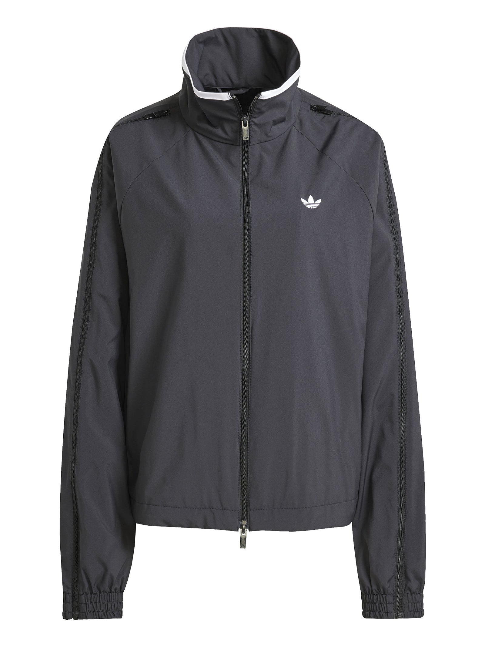 Woven Track Top Zip