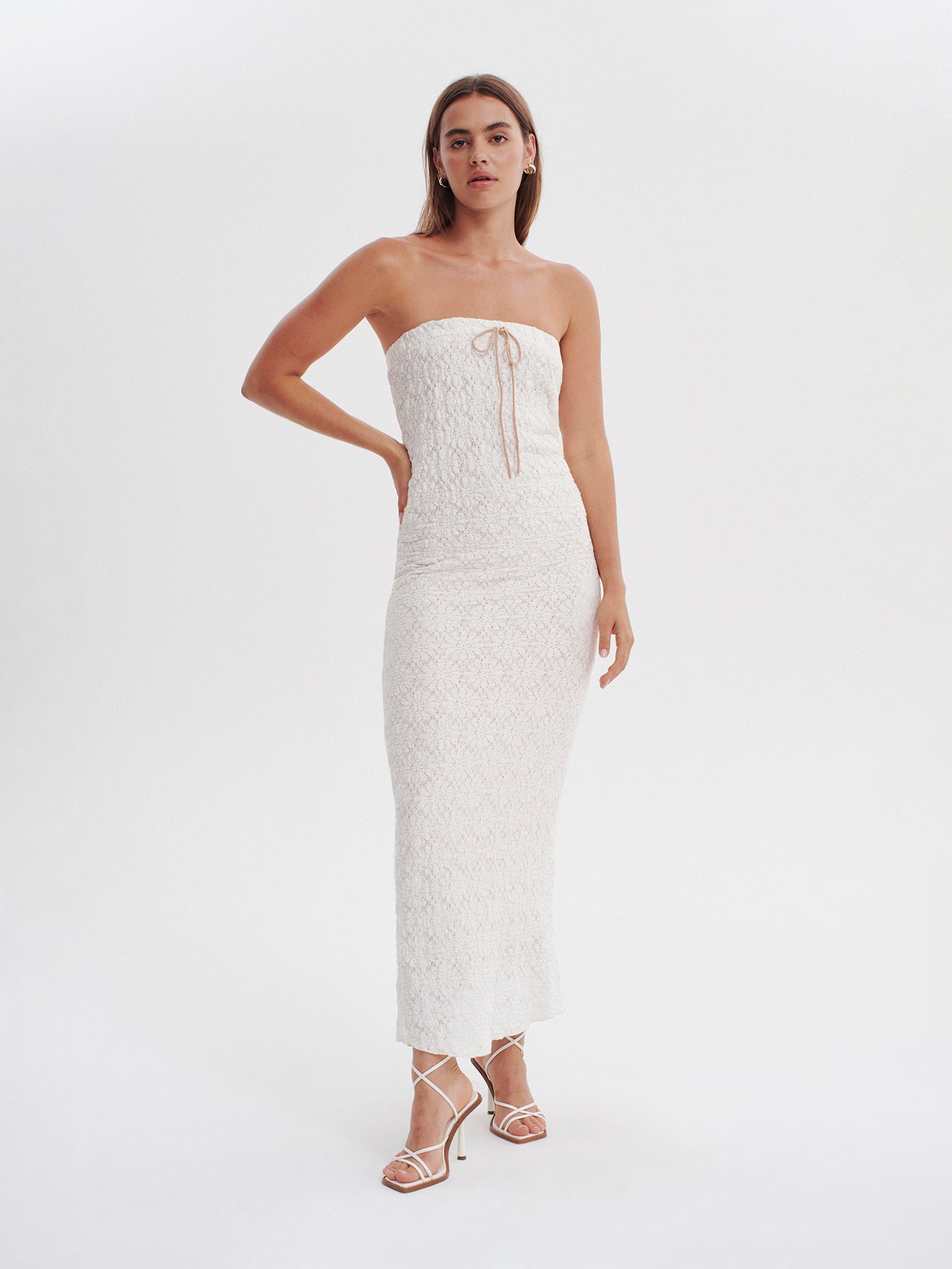 Soulmates Strapless Dress in White