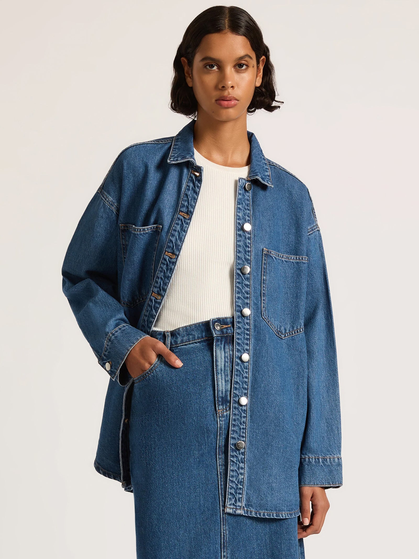 Organic Denim Overshirt