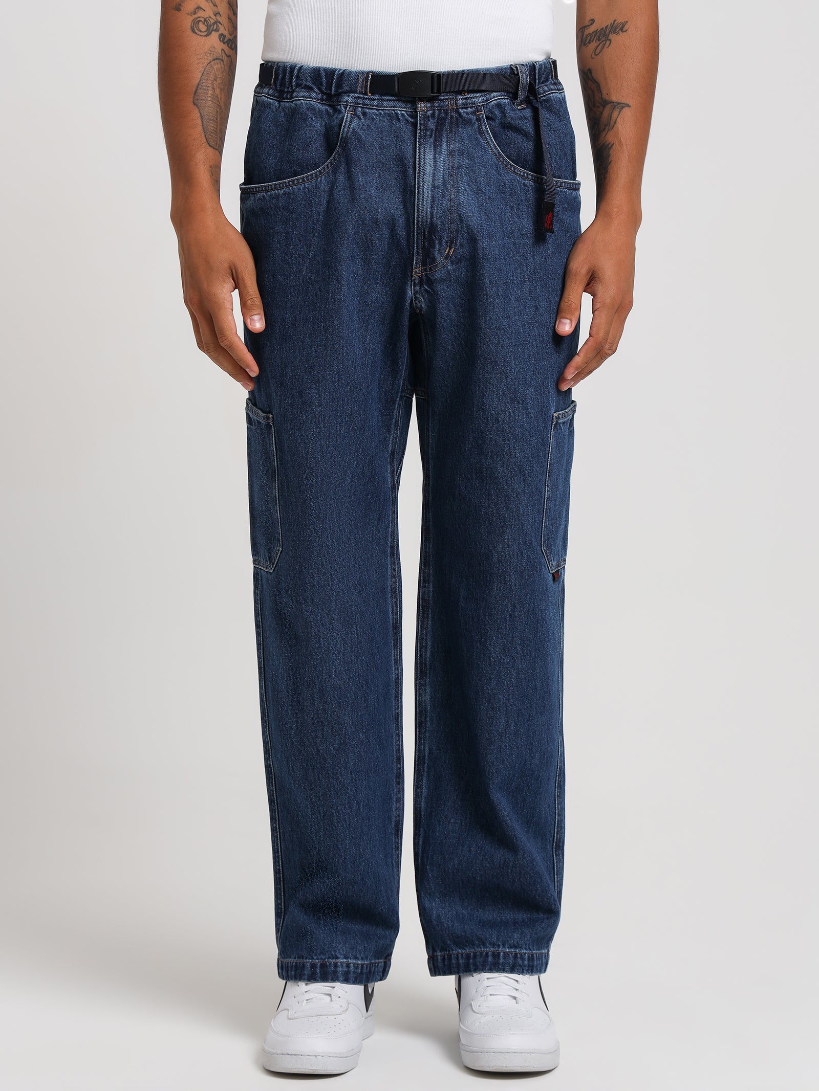 Rock Slide Jeans in Mid Indigo Blue