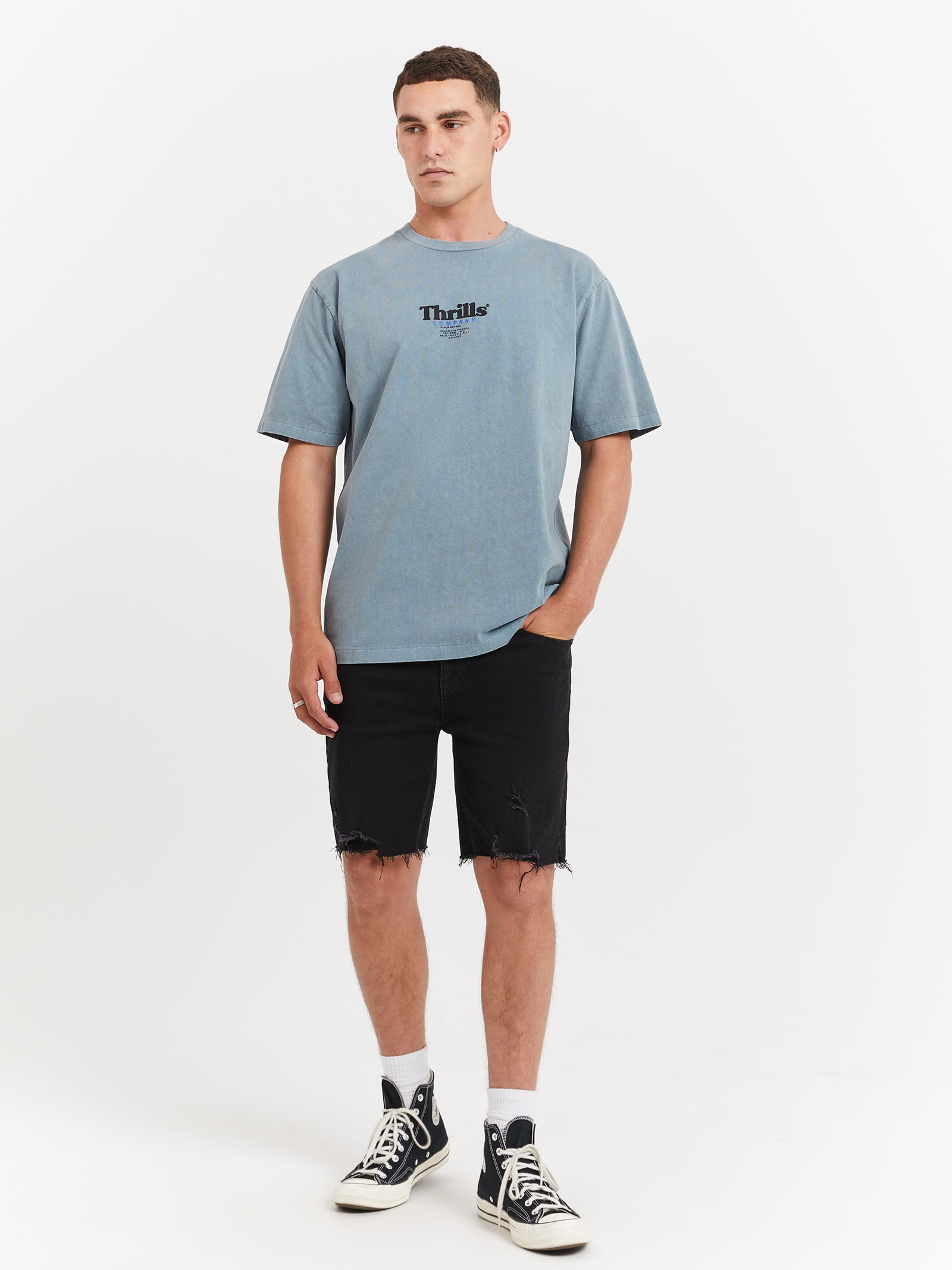 Definition Oversized Fit T-Shirt in Stormy Sea