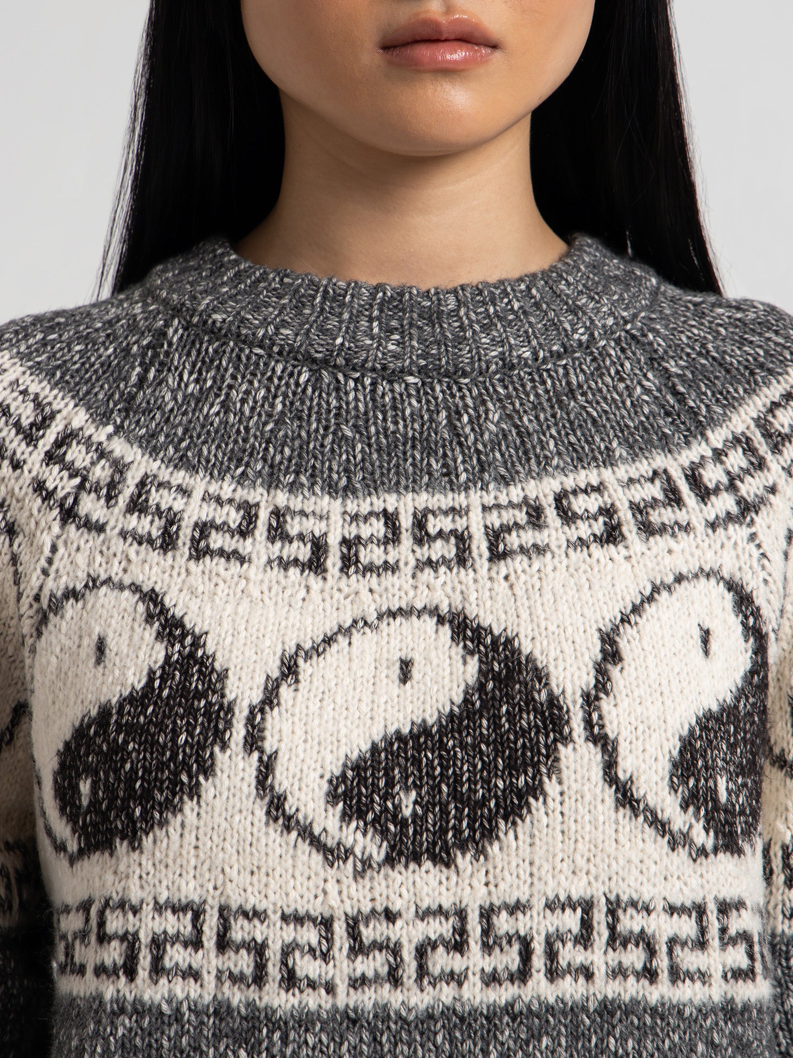 Yin & Yang Knit in Salt & Pepper