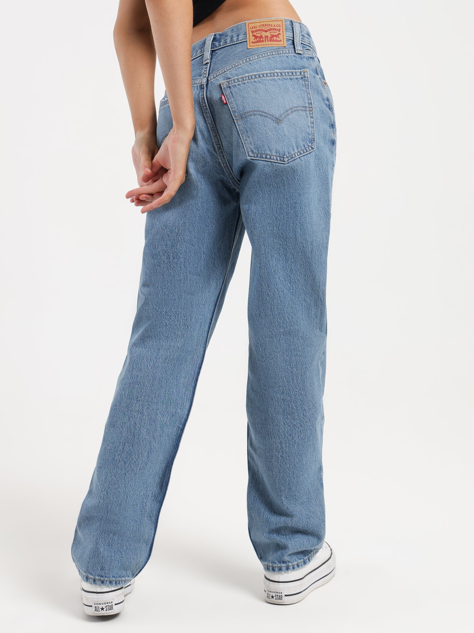 Low Pro Straight Jeans in Go Ahead Blue