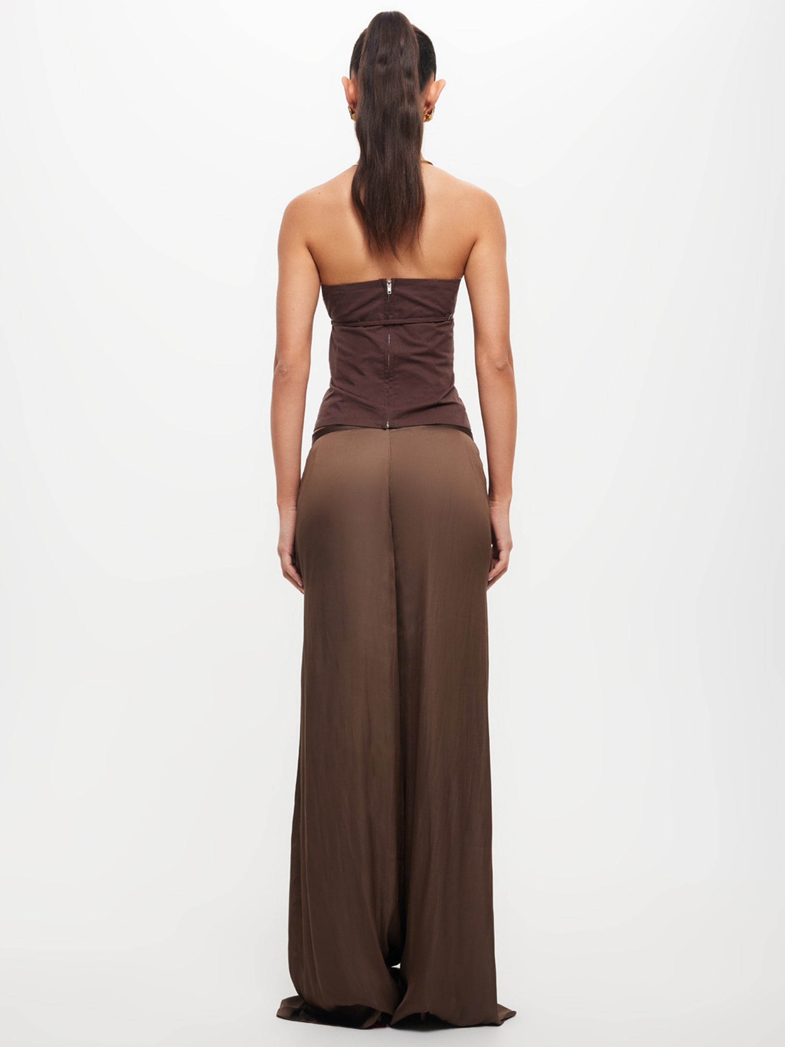 Allure Strapless Top in Chocolate