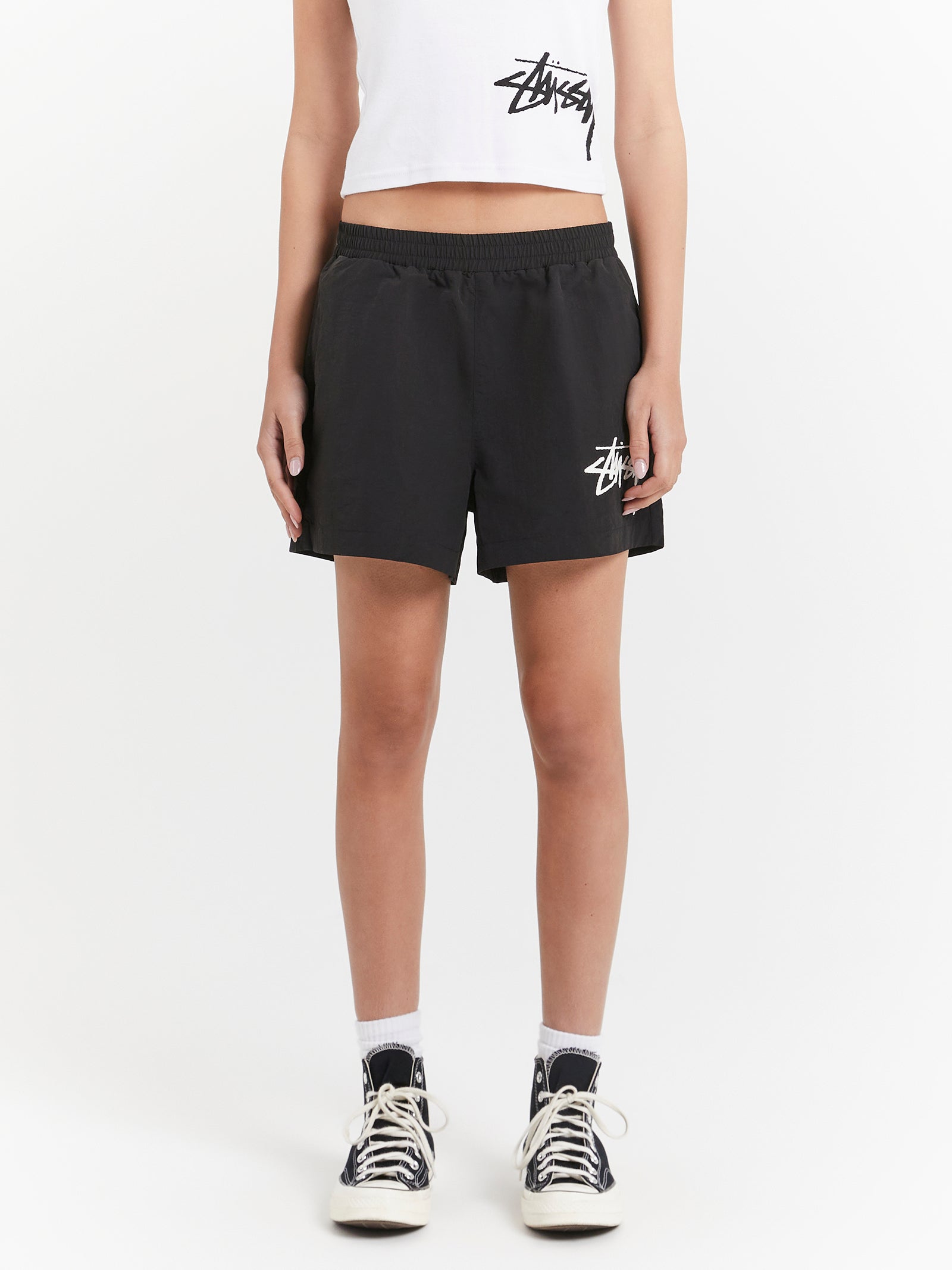 Graffiti Shorts in Black