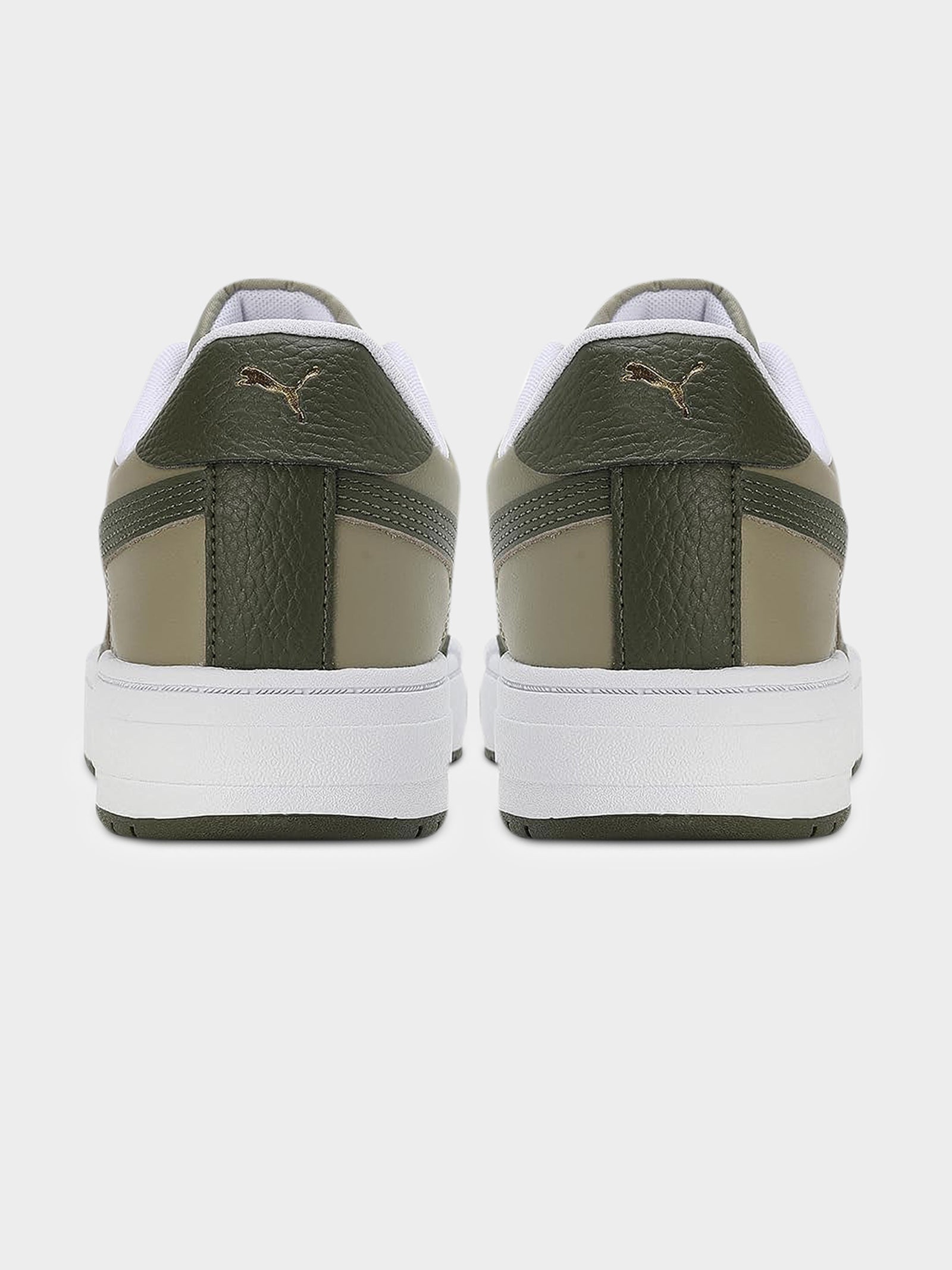 Unisex CA Pro Classic Sneakers in White & Khaki