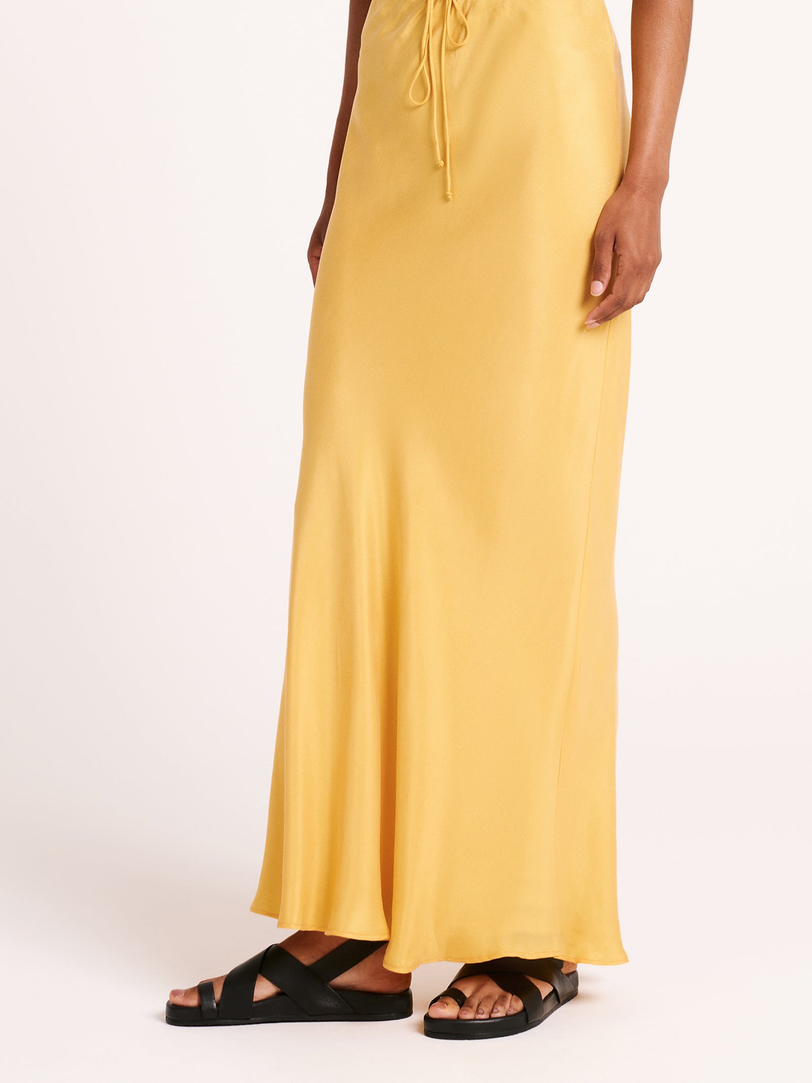 Lea Cupro Skirt in Marigold