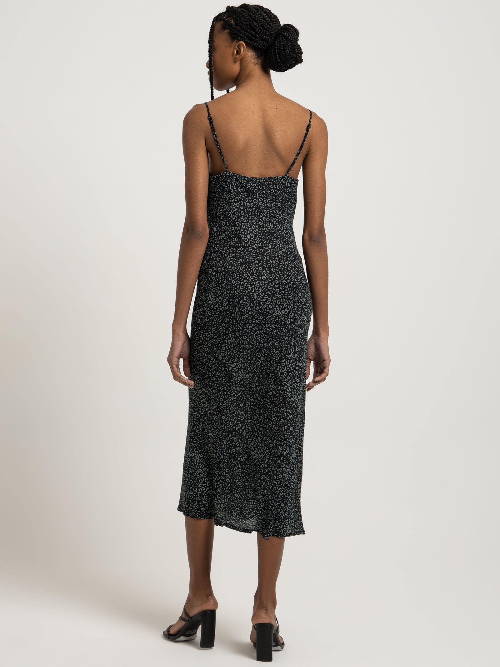 Haydon Slip Dress in Leopard