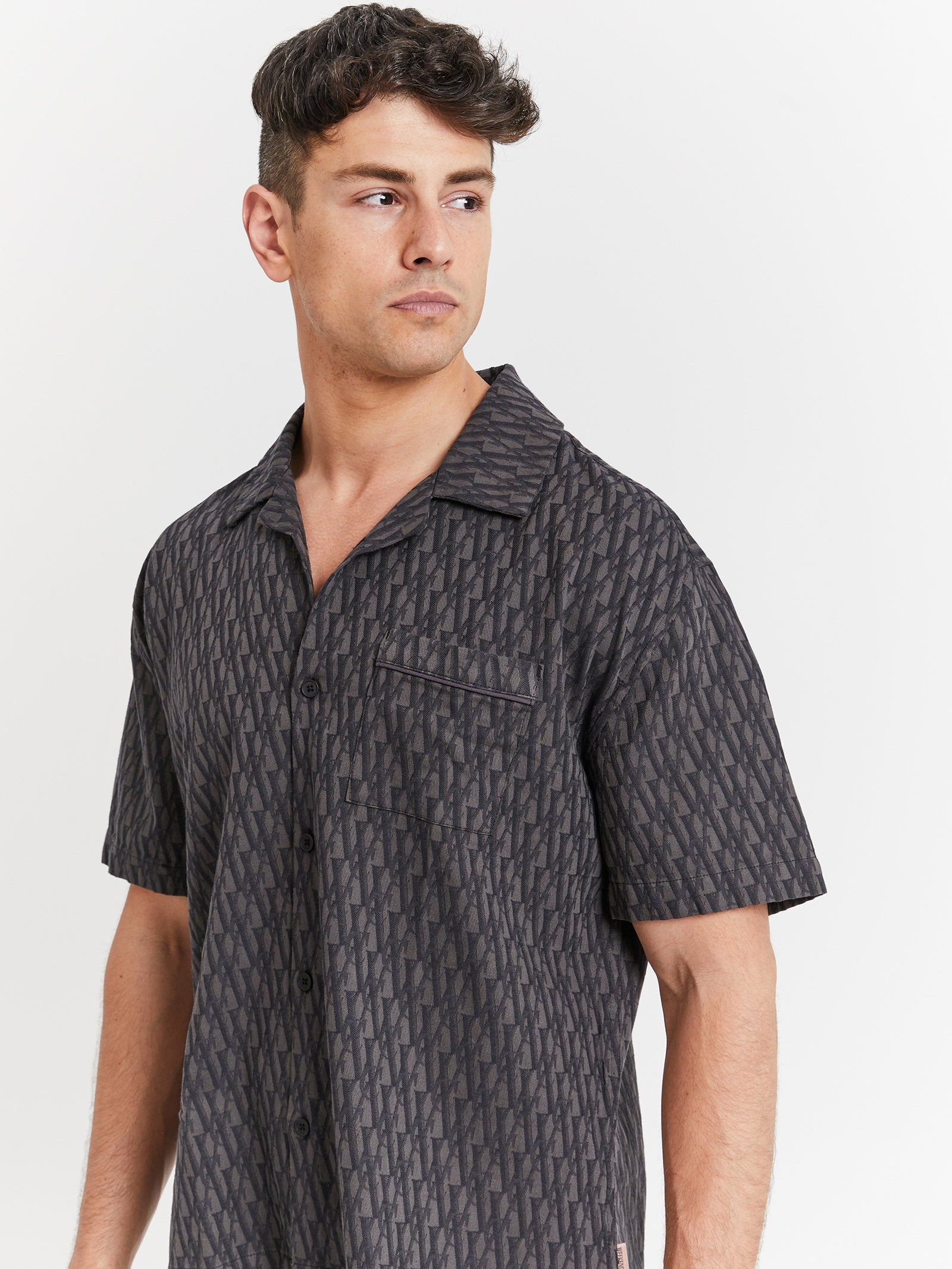 Cartel Monogram Shirt in Black Monogram