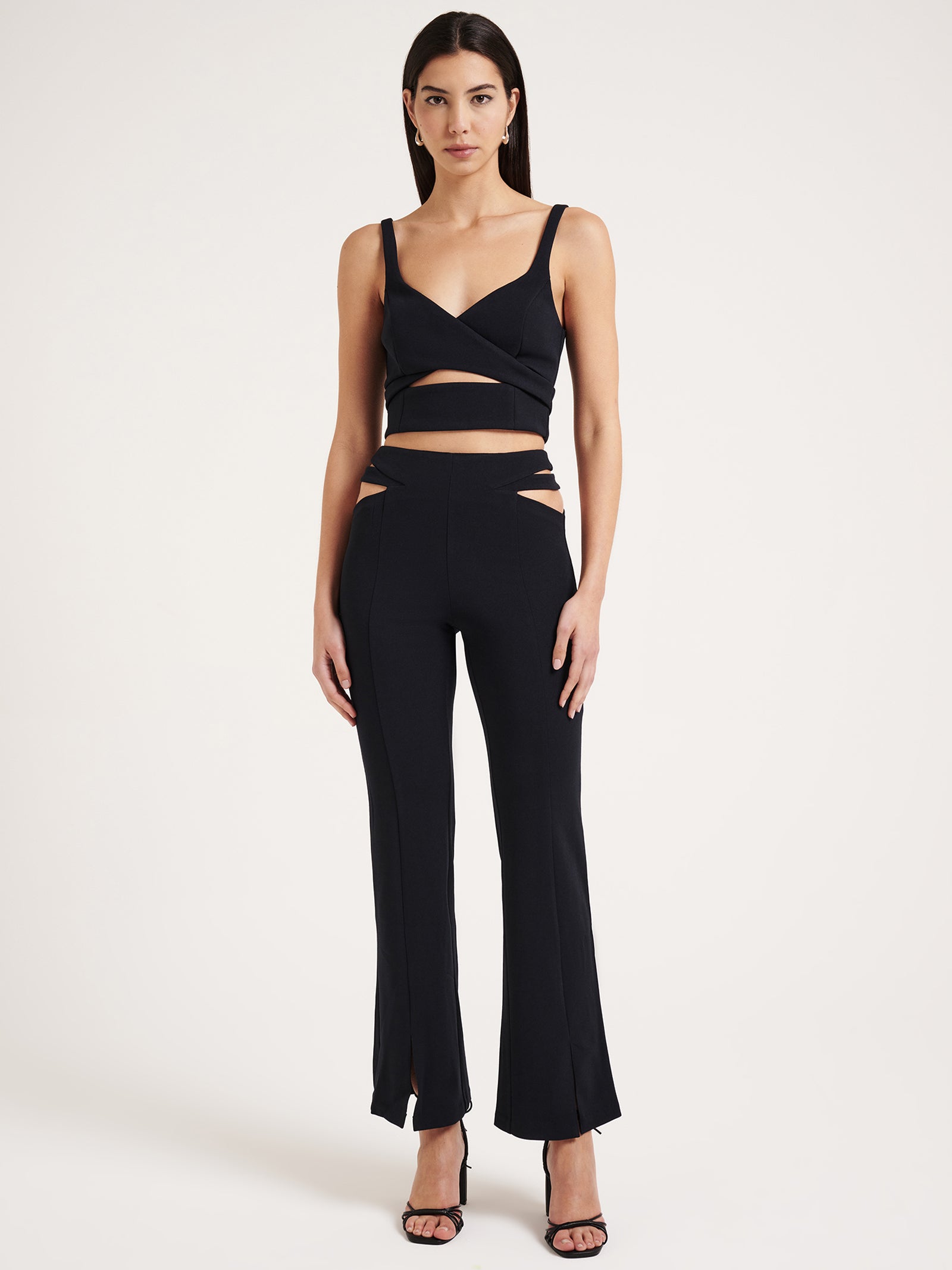 Saige Crepe Pants in Midnight