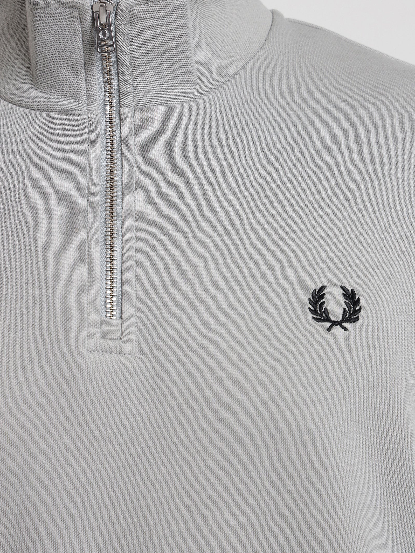 Half Zip Sweatshirt in Limestone Grey