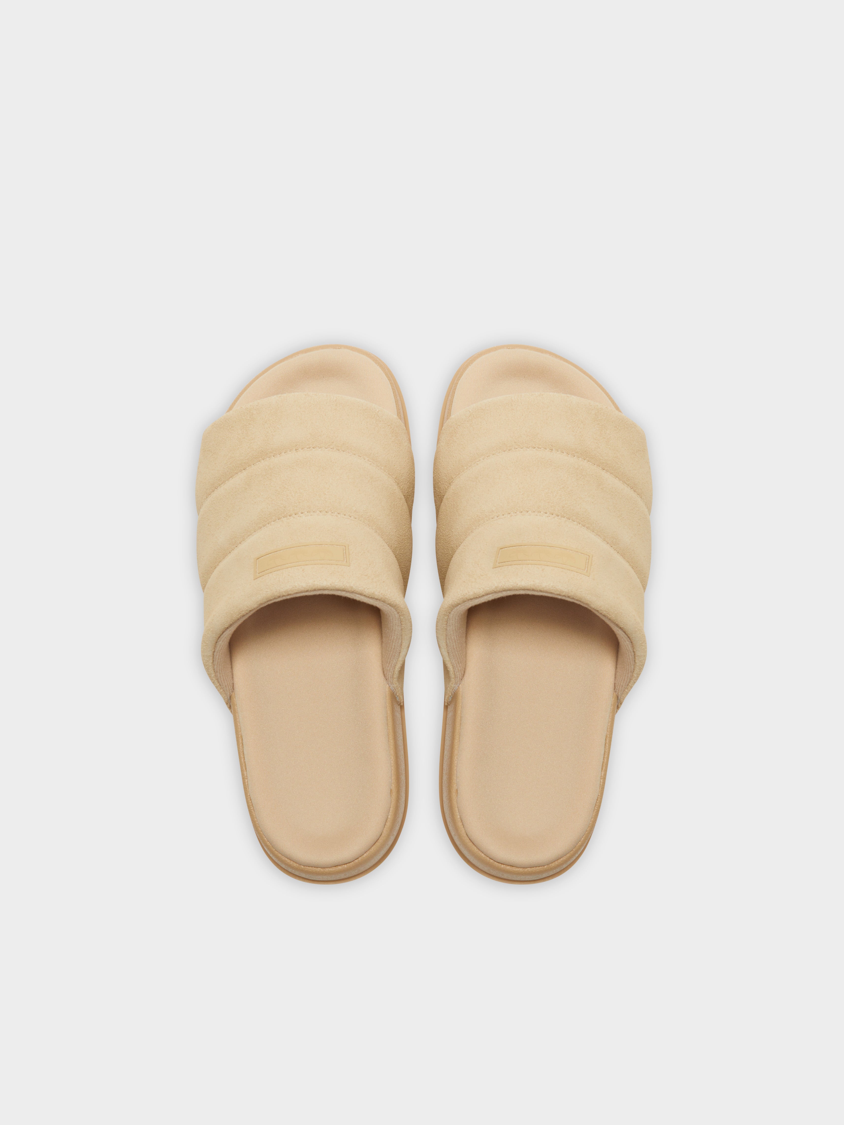 Womens Adilette Essential Slides in Magic Beige