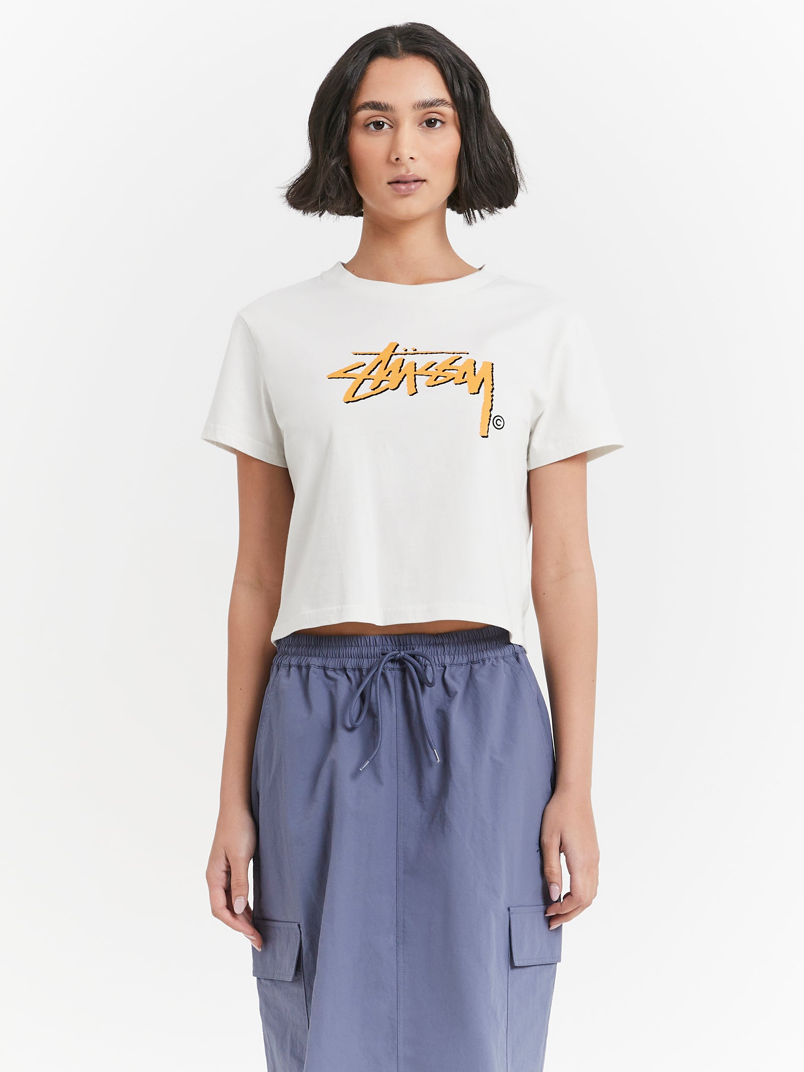 Shadow Stock Slim T-Shirt in Cream