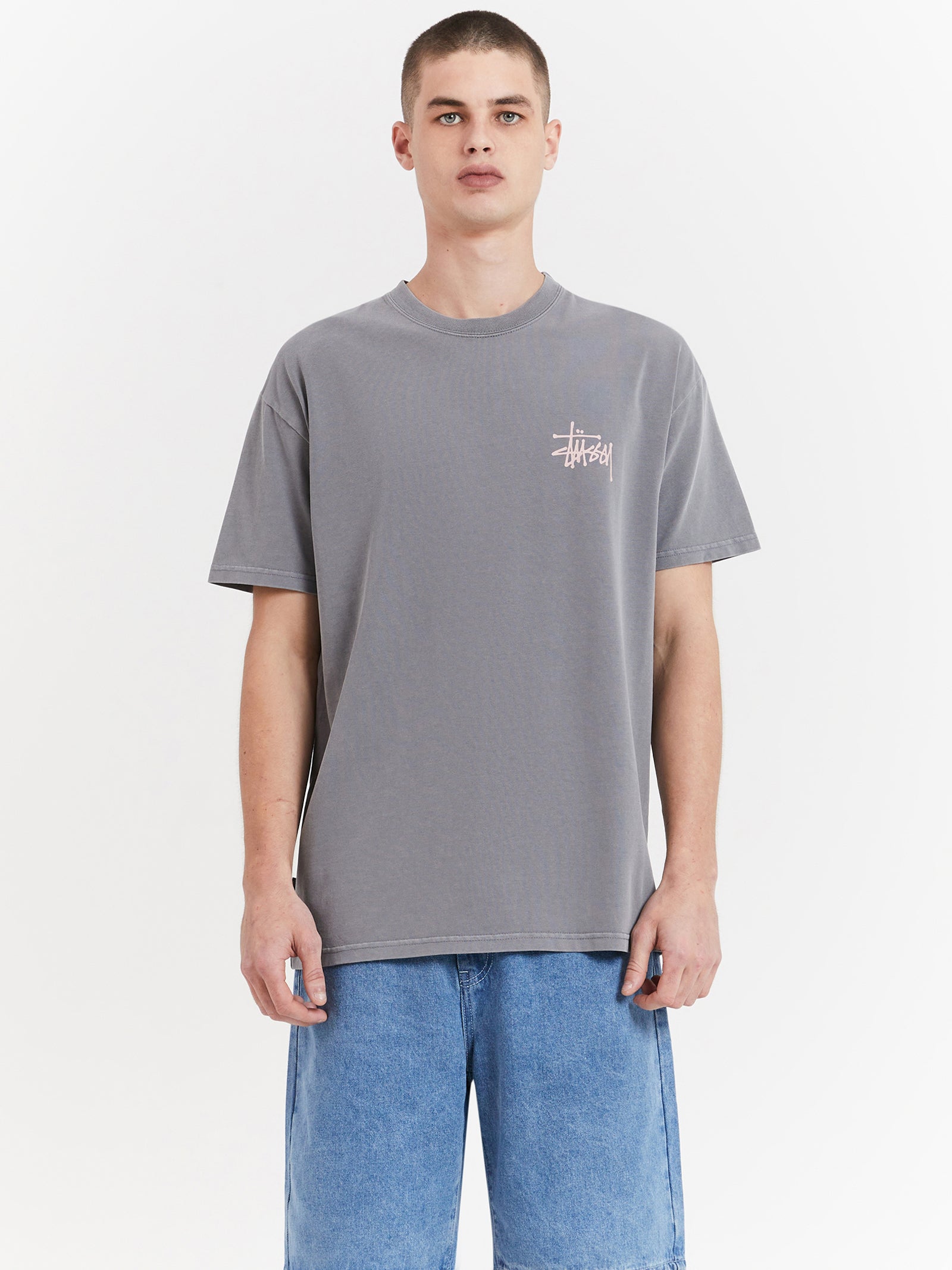 Graffiti Heavyweight T-Shirt in Pigment Grey