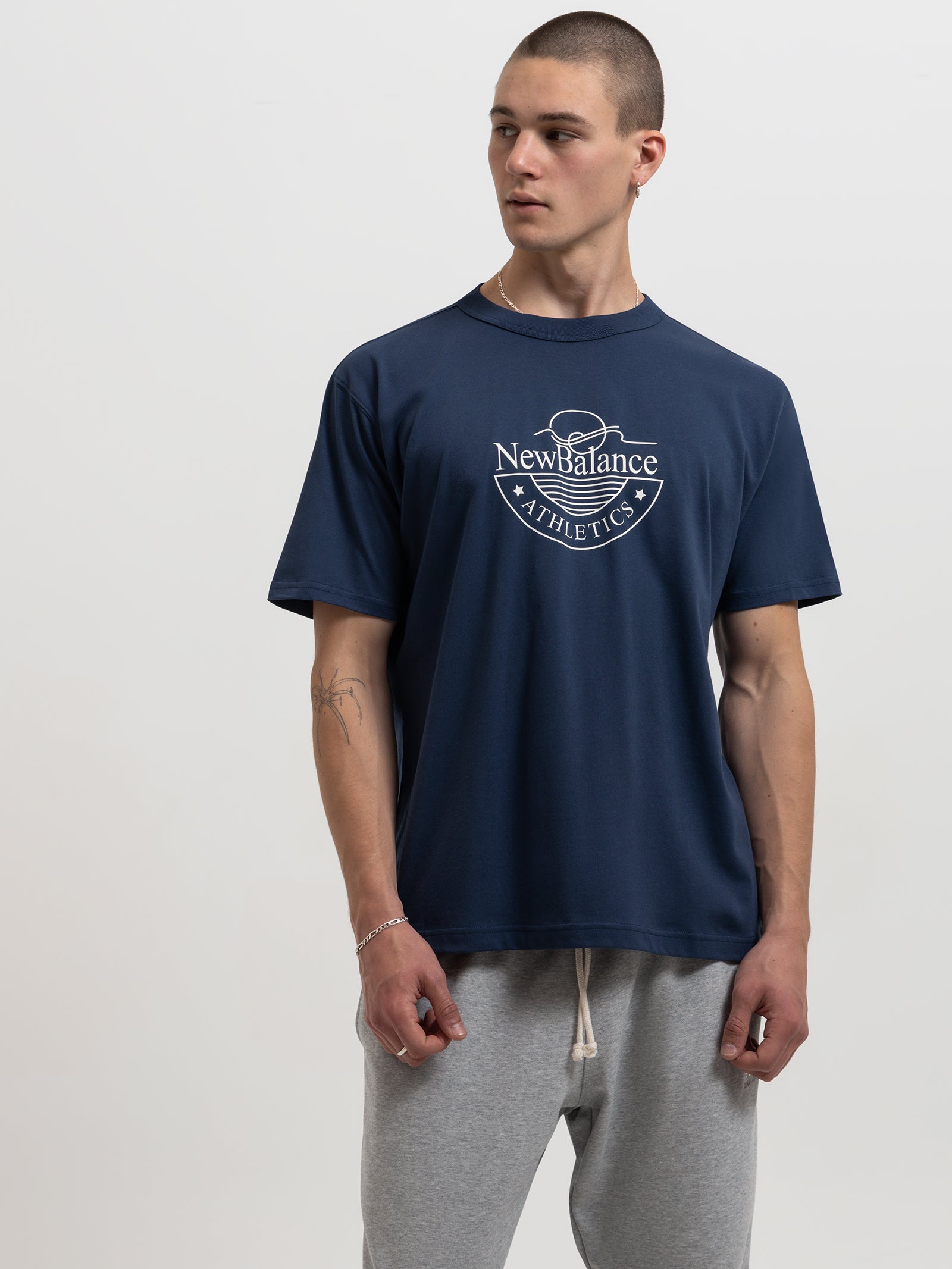 Athletics Archive Graphic T-Shirt in Navy