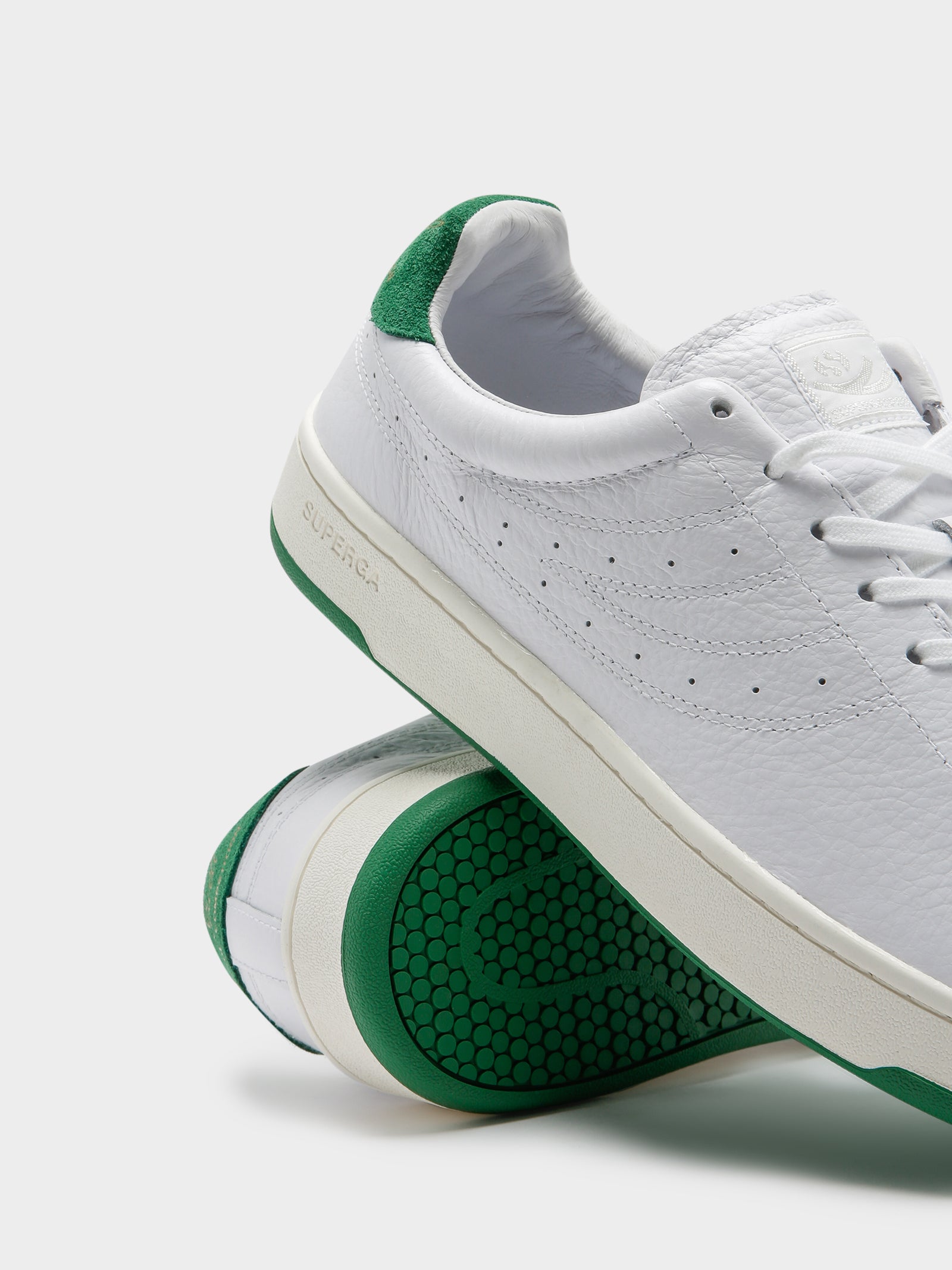 Mens 4833 Match Sneakers in White & Green