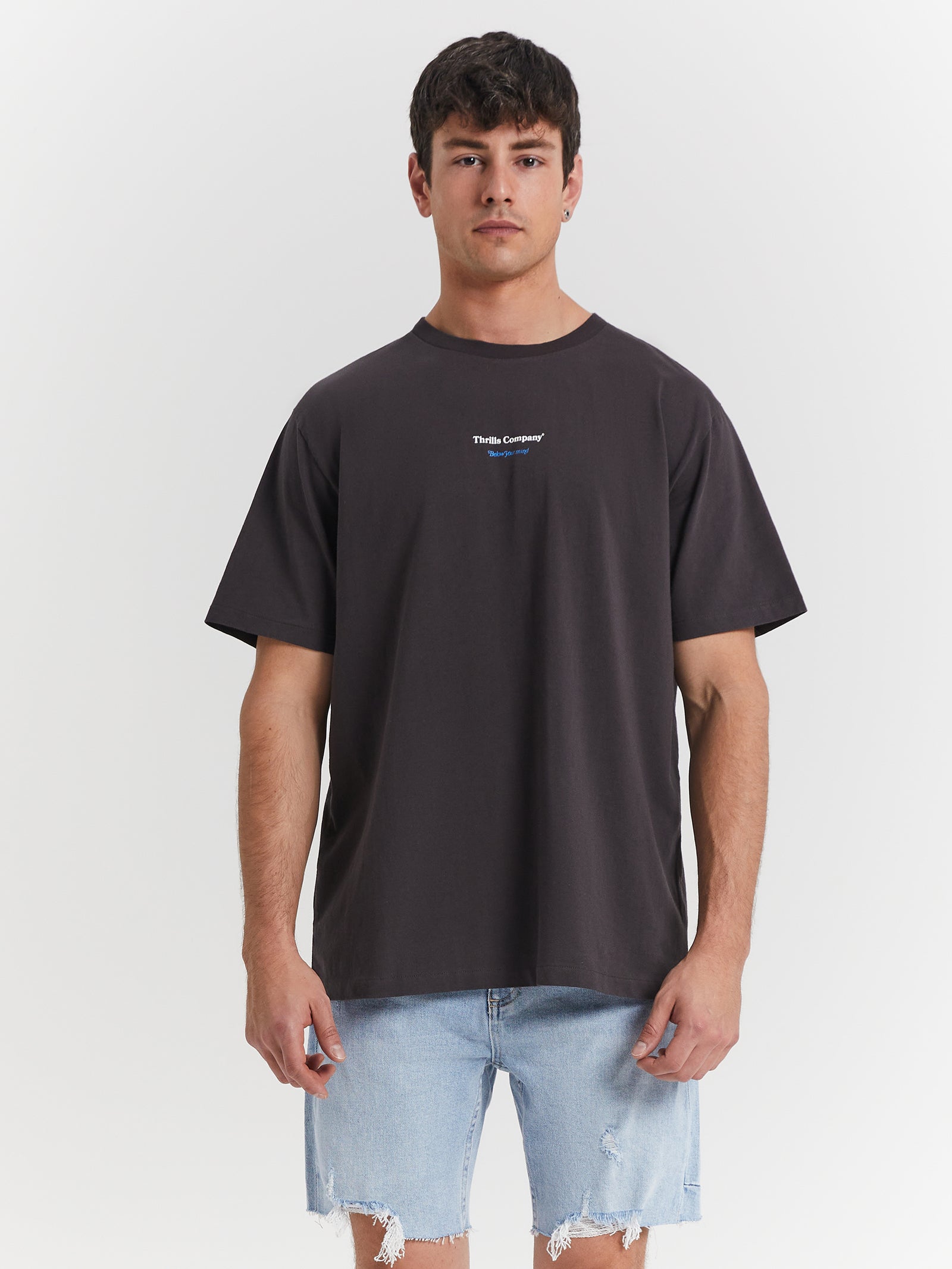 Above As Below Merch Fit T-Shirt in Anthracite