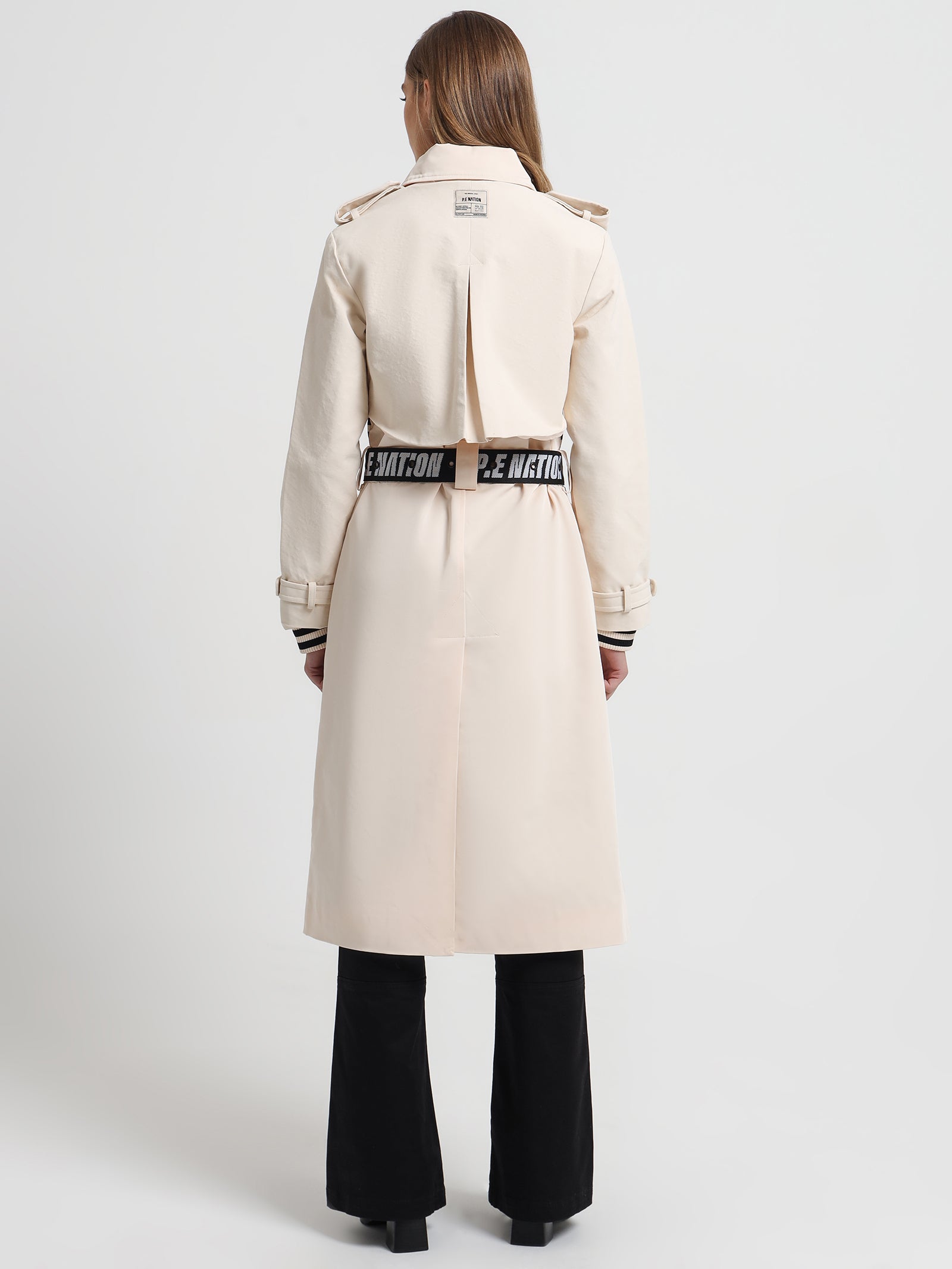 District Trench Coat in Pearled Ivory