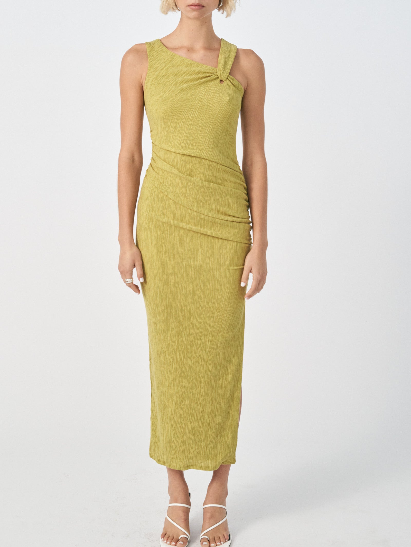 Evoke Midi Dress in Fern