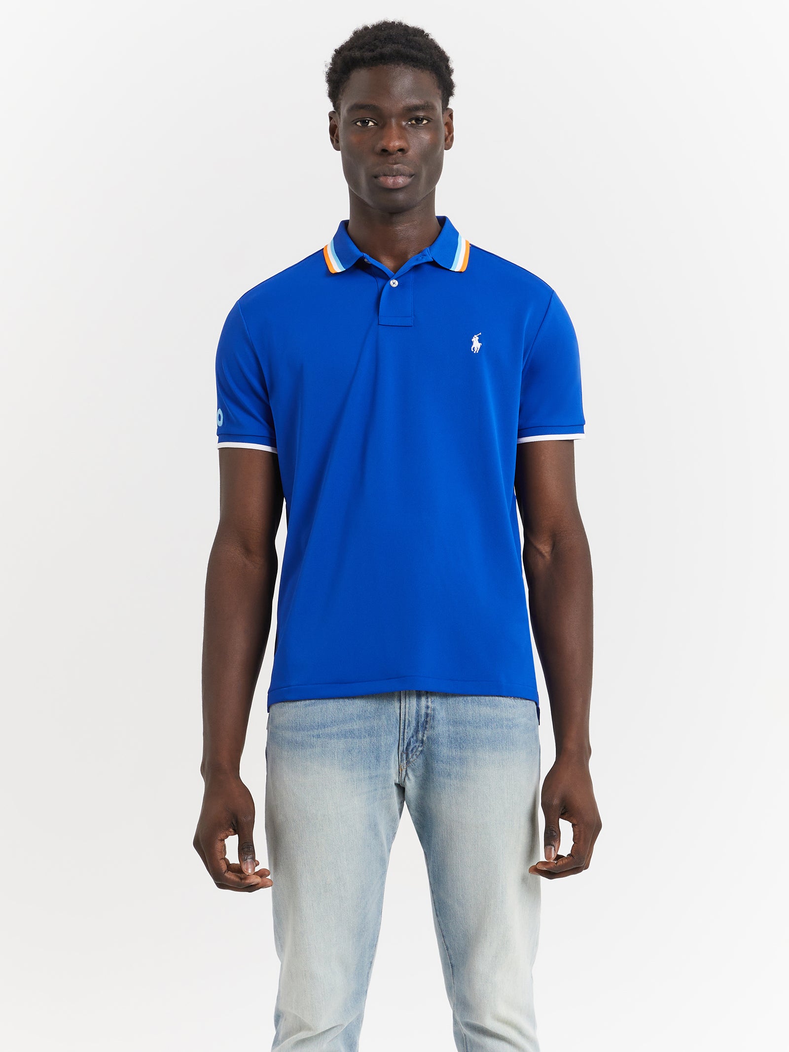 Australian Open Crew Polo Shirt in Pacific Royal