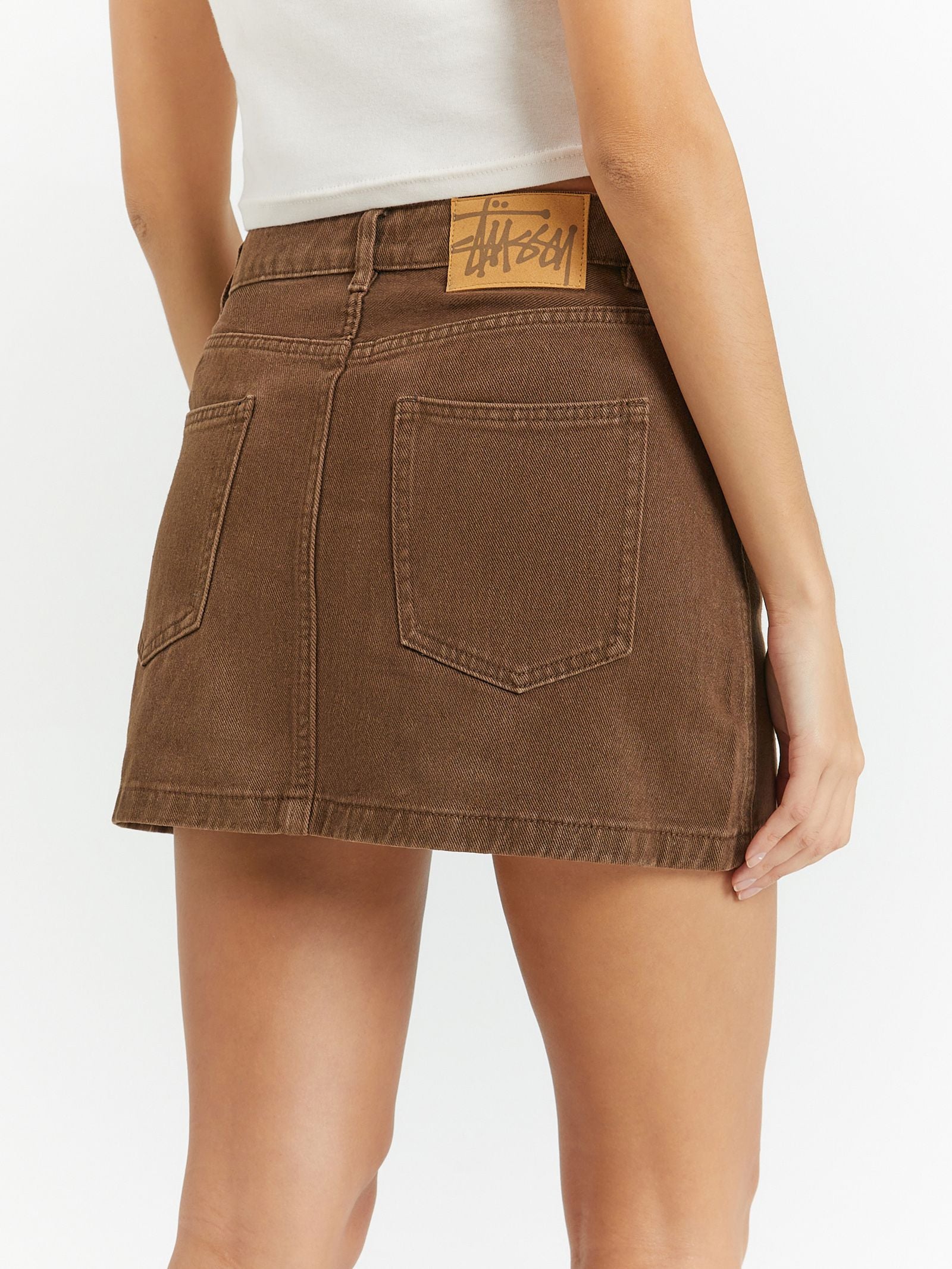 Workwear Denim Mini Skirt