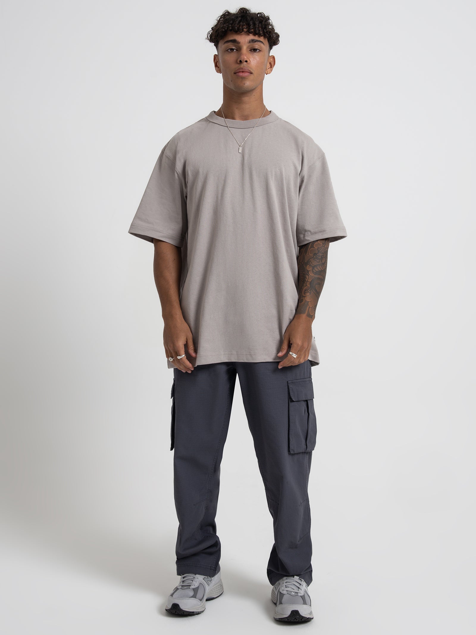 Heavyweight Crew T-Shirt in Salt