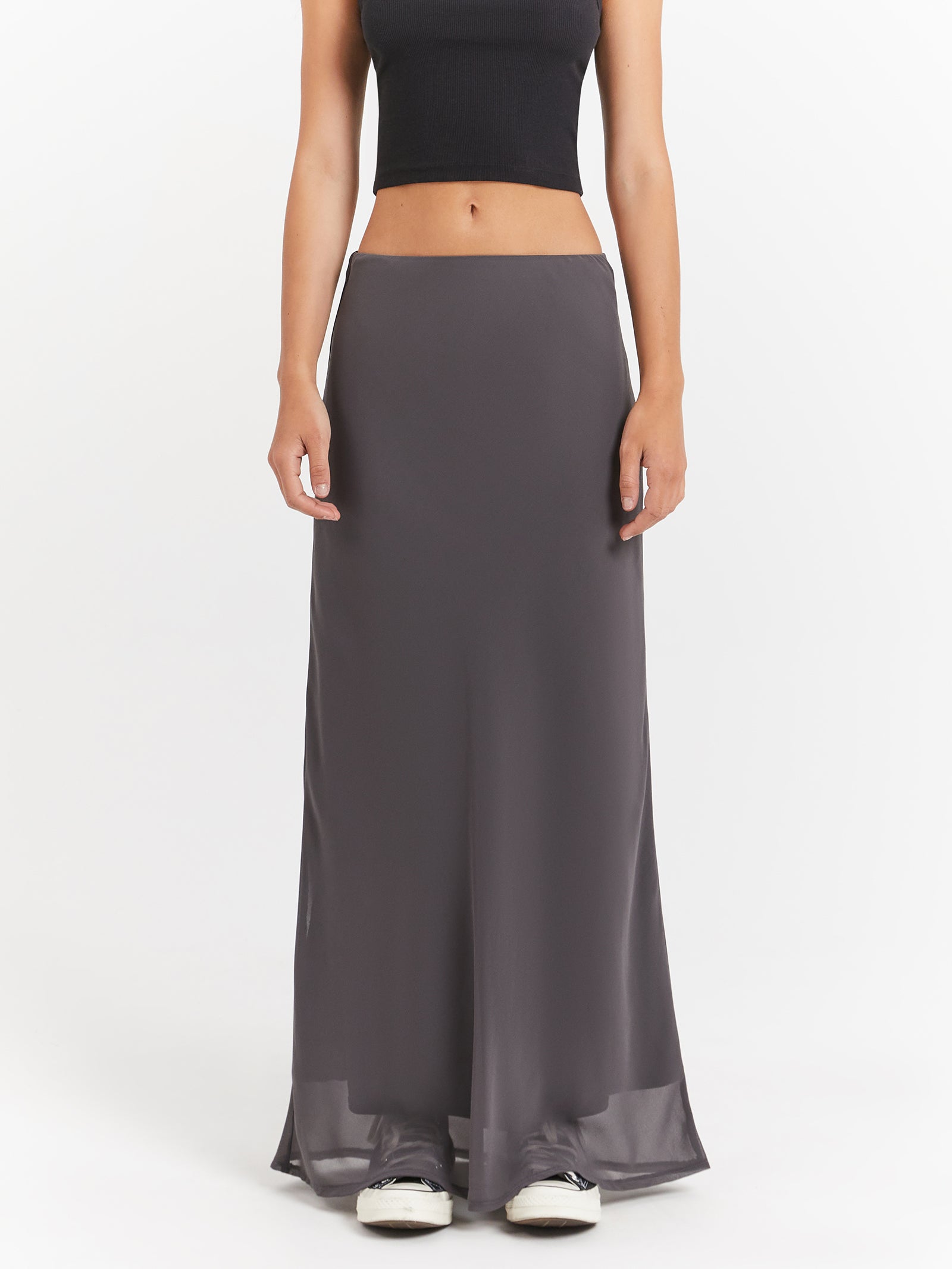 Tash Maxi Skirt in Charcoal