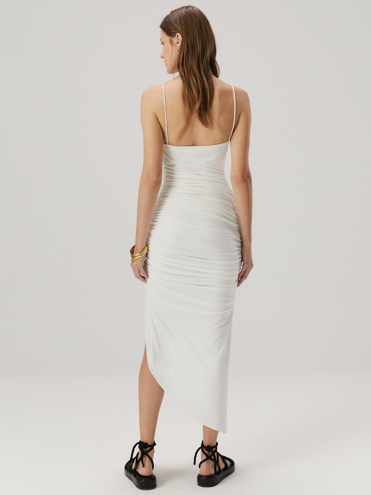 Phoenix Midi Dress in Ivory