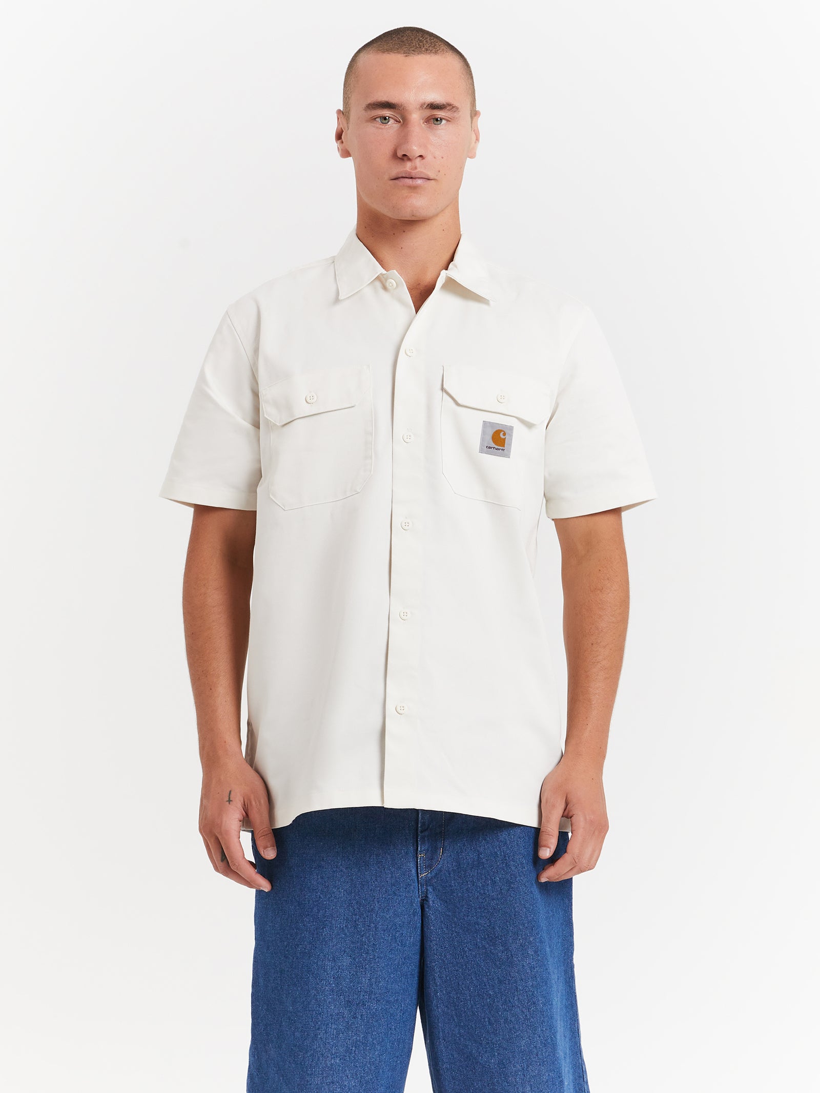 Short Sleeve Master Shirt in Wax White