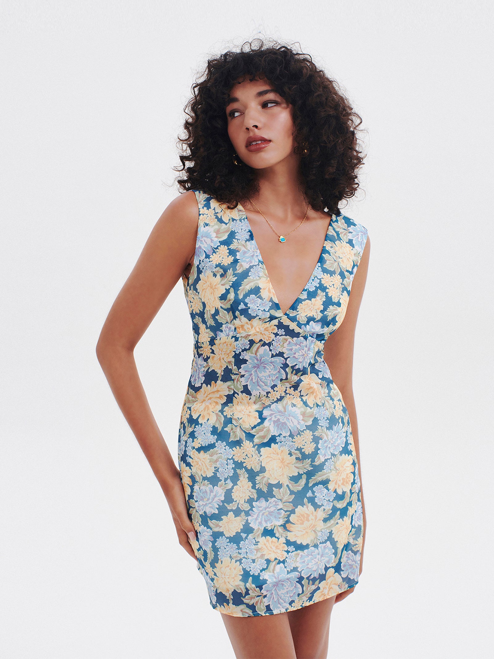 New Sky Mini Dress in Magnolia