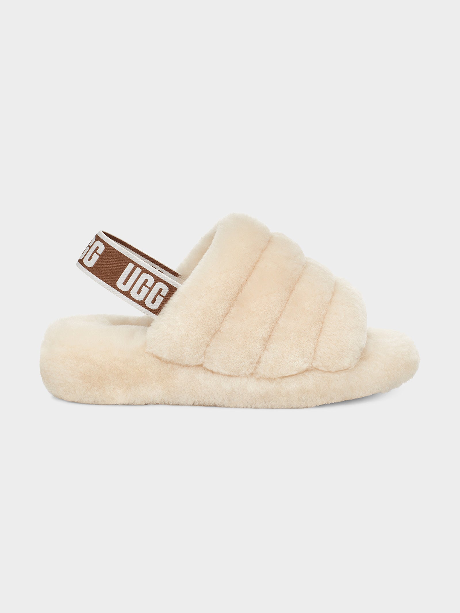 Womens Fluff Yeah Slides in Cream