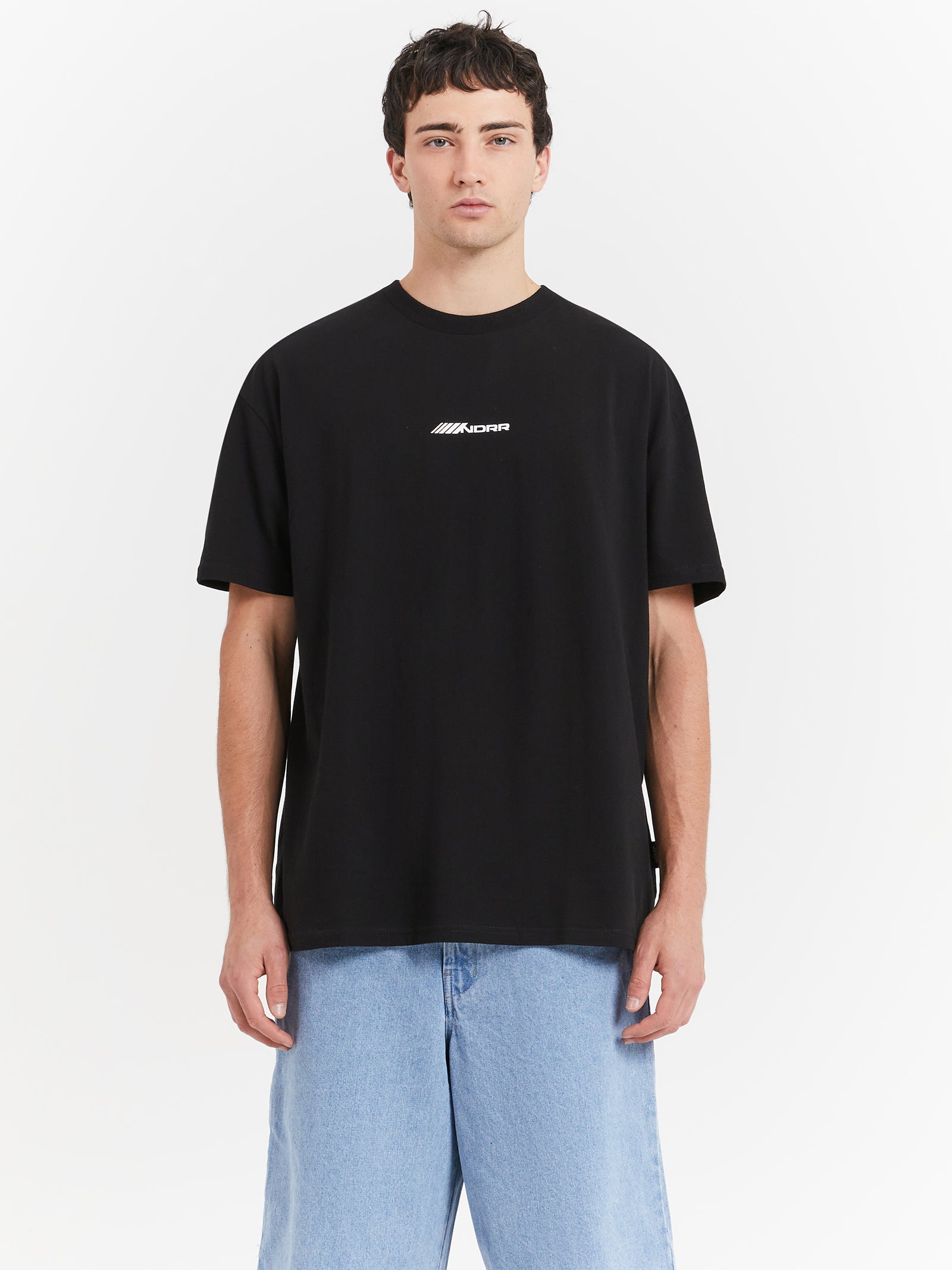 Detach Box Fit T-Shirt in Black