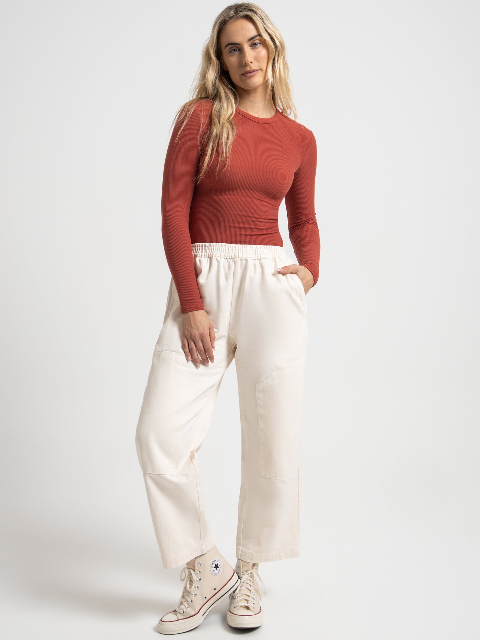 Margot Utility Pants in Cloud