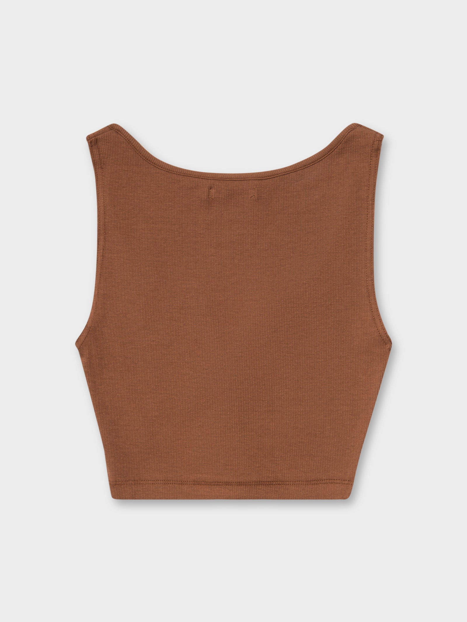 Jaide Button Up Tank in Chocolate Brown