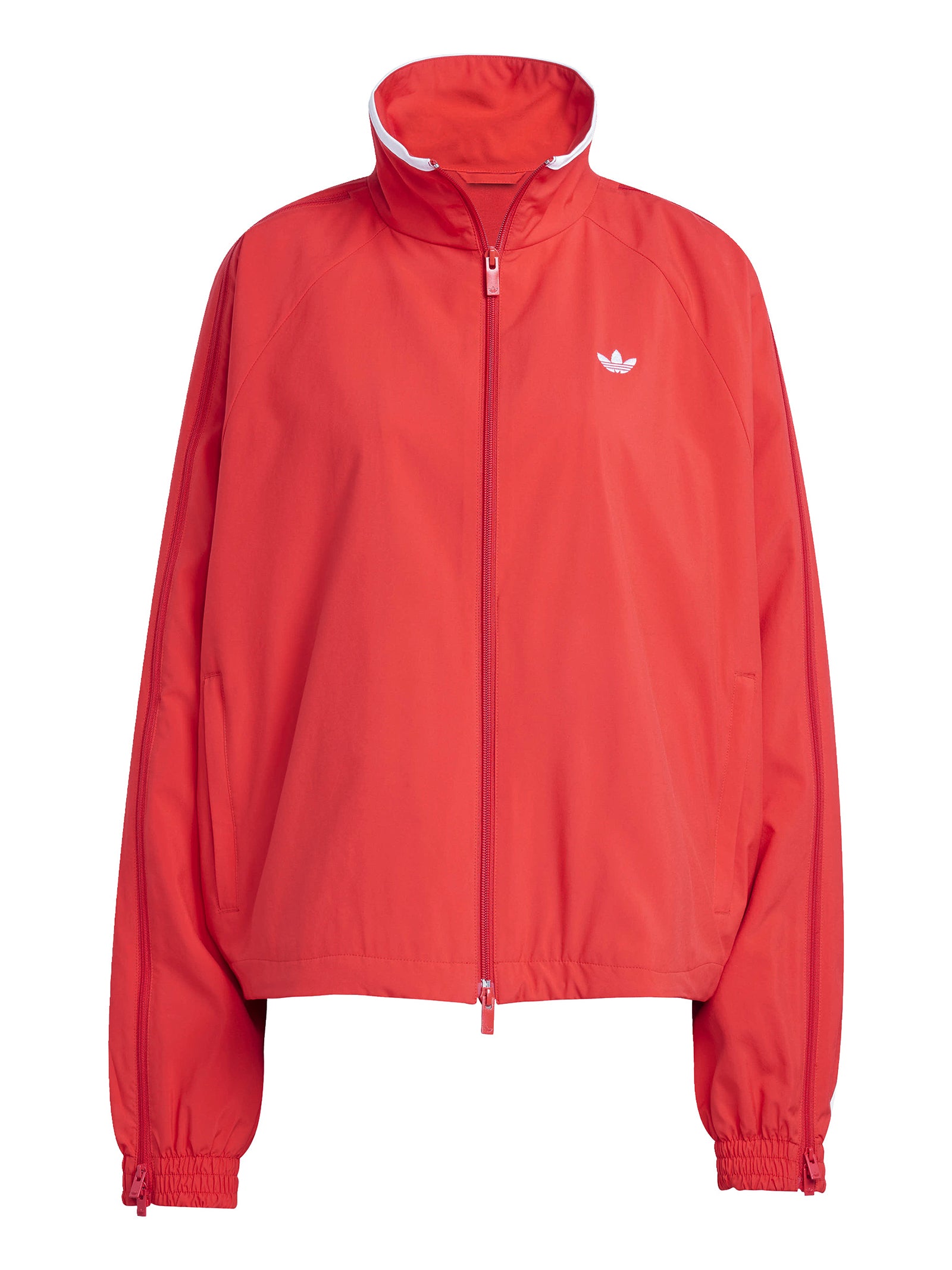 Woven Track Top Zip