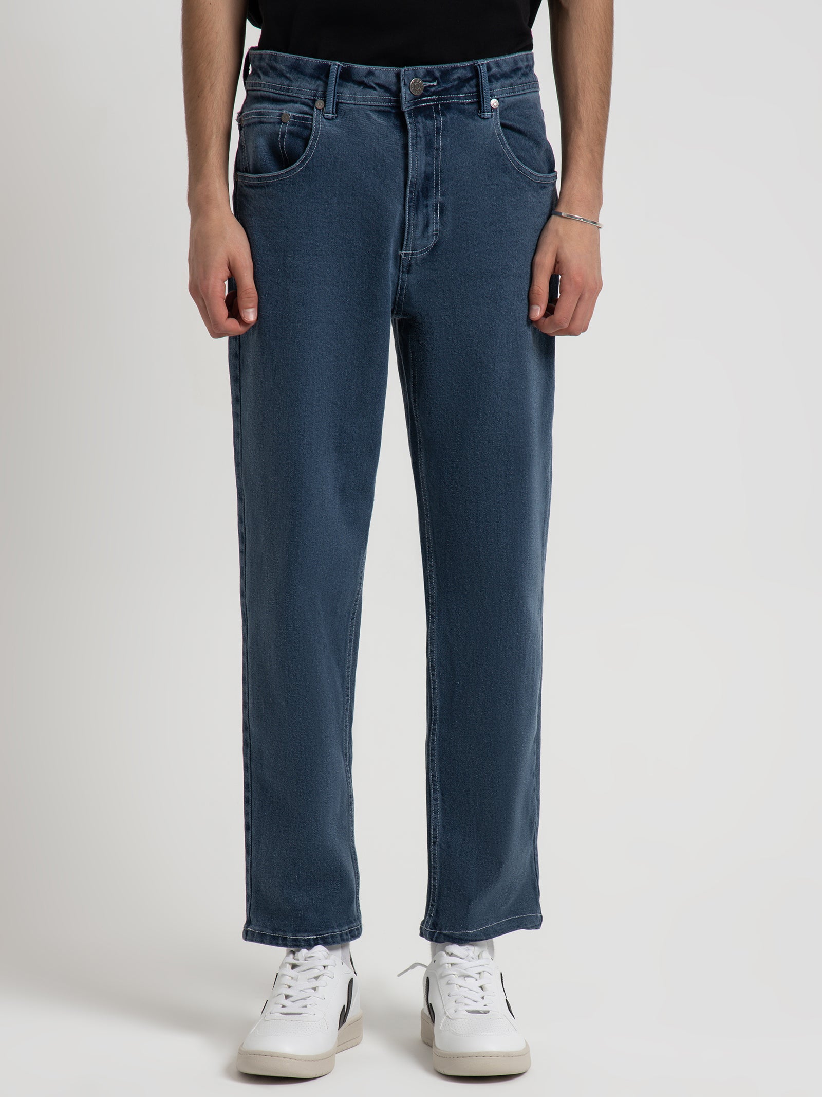 Colt Relaxed Tapered Jeans in Lagoon Blue