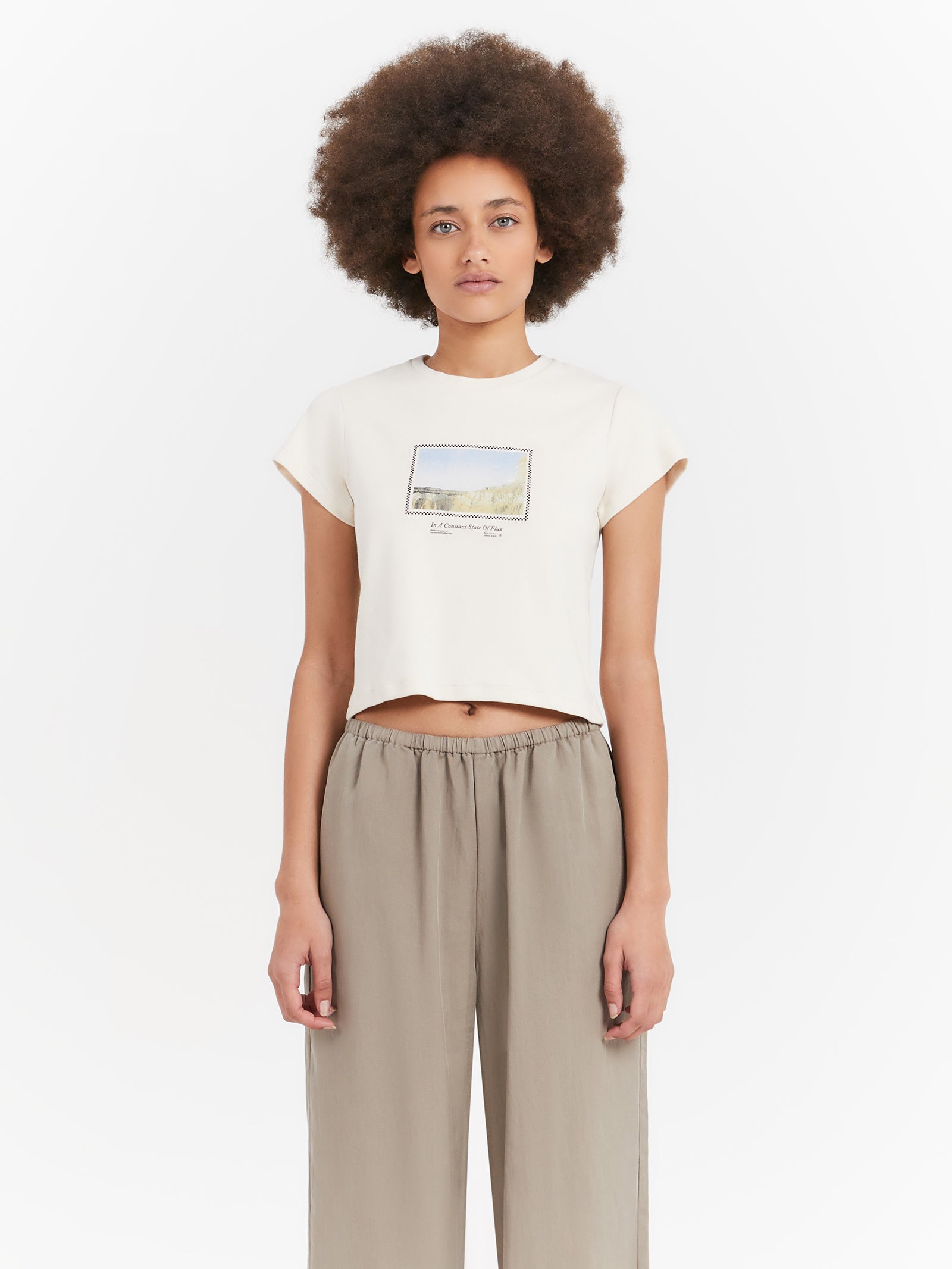 State Of Flux Mini T-Shirt in Heritage White