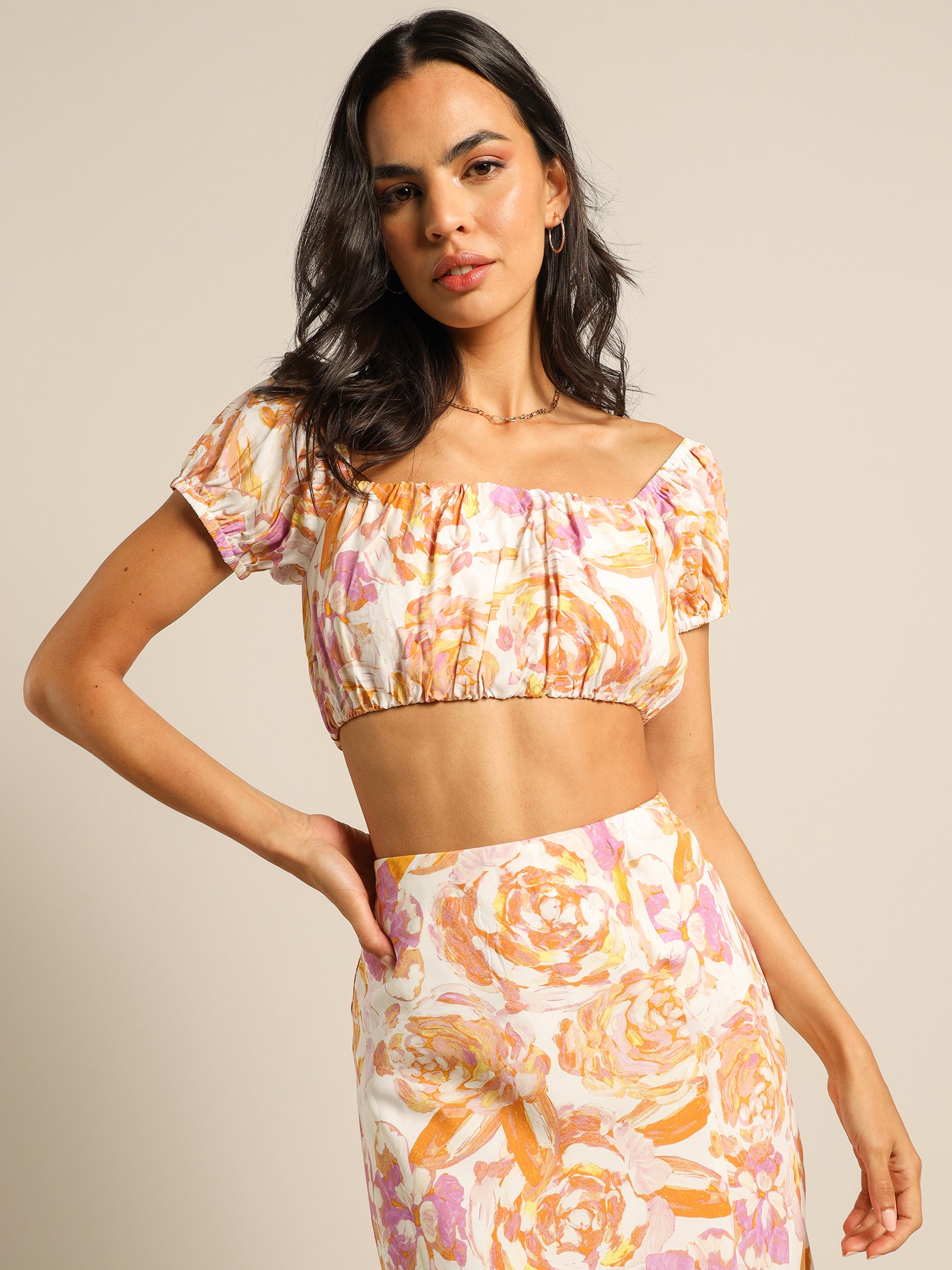 Rochelle Crop Top in Havana