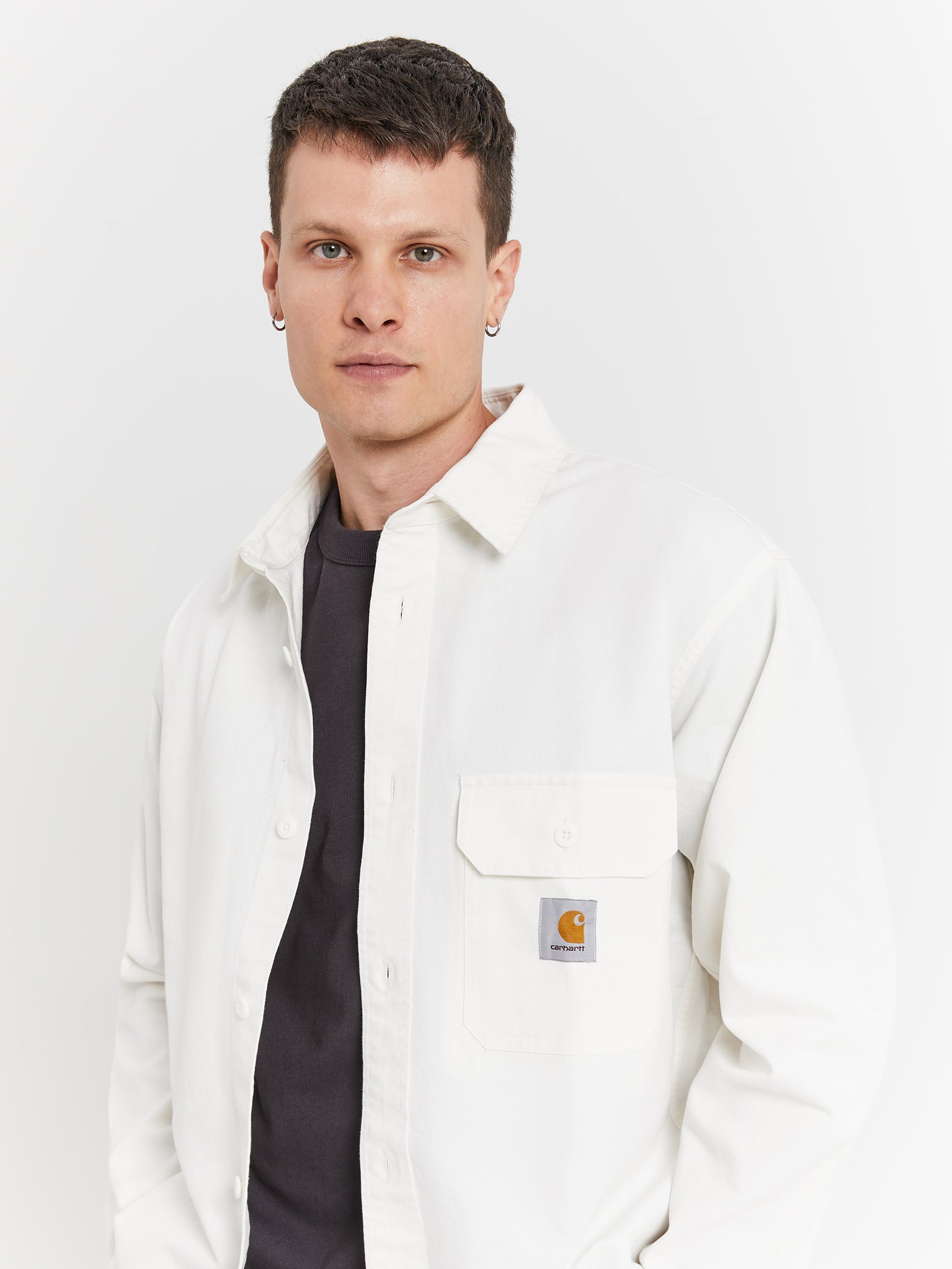 Reno Shirt Jacket in Off-White