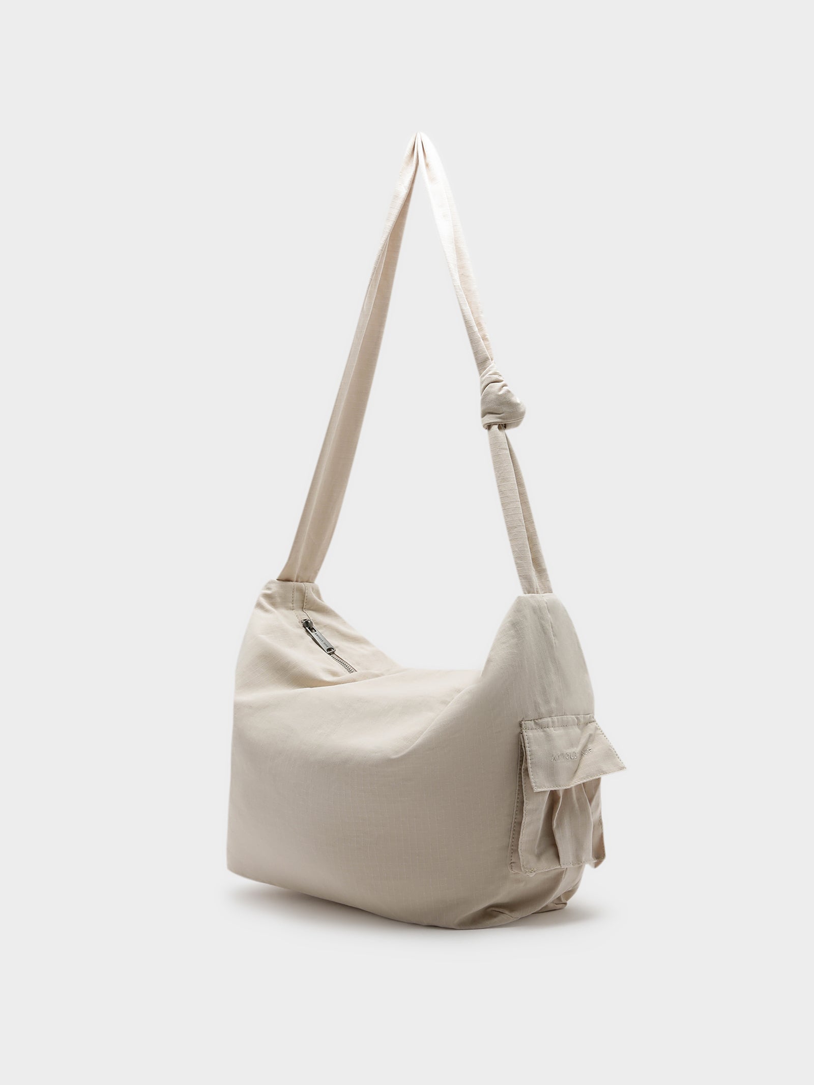 Wyatt Cargo Crossbody Bag in Ecru