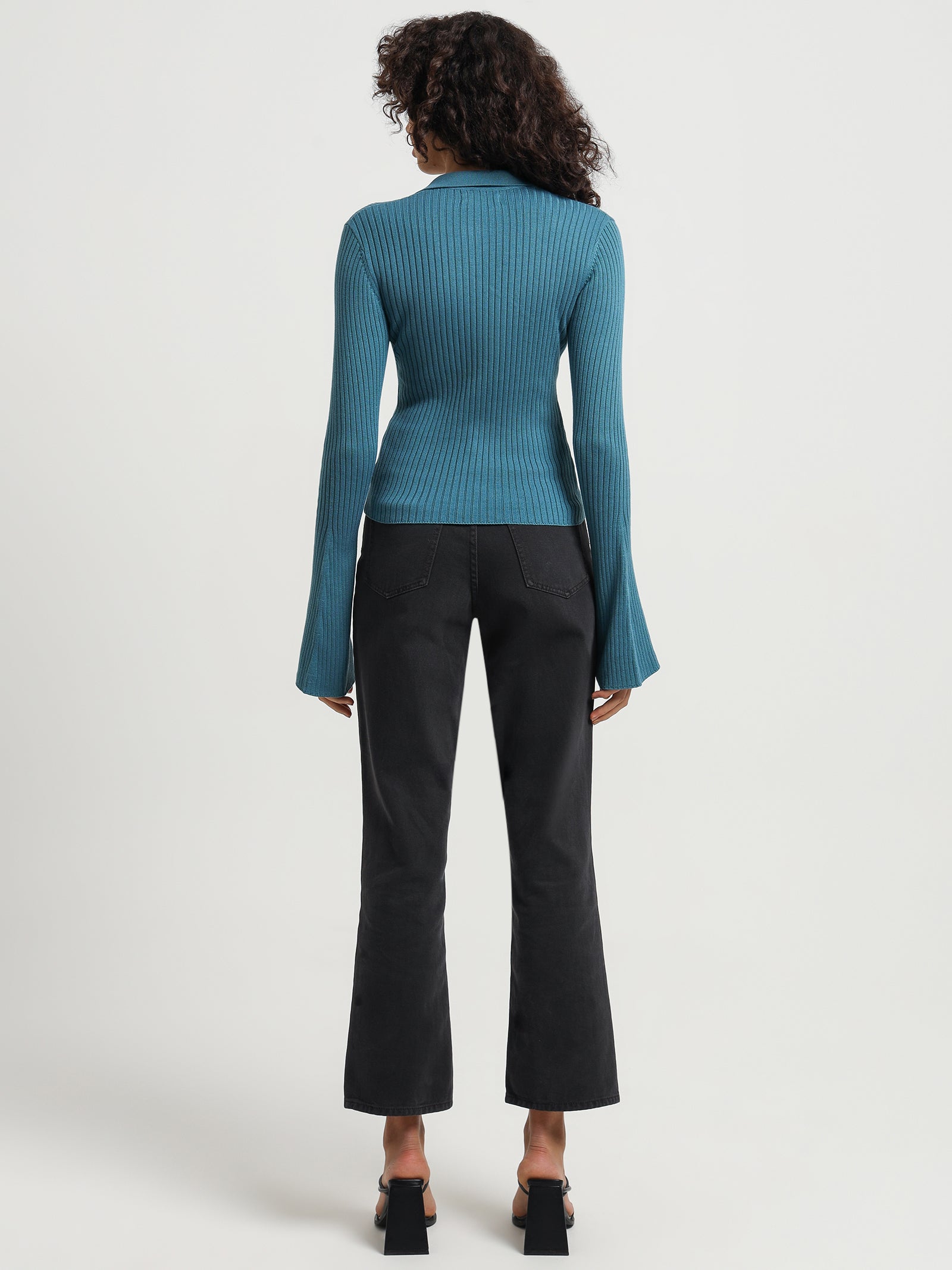 Abyss Knit Top in Topaz