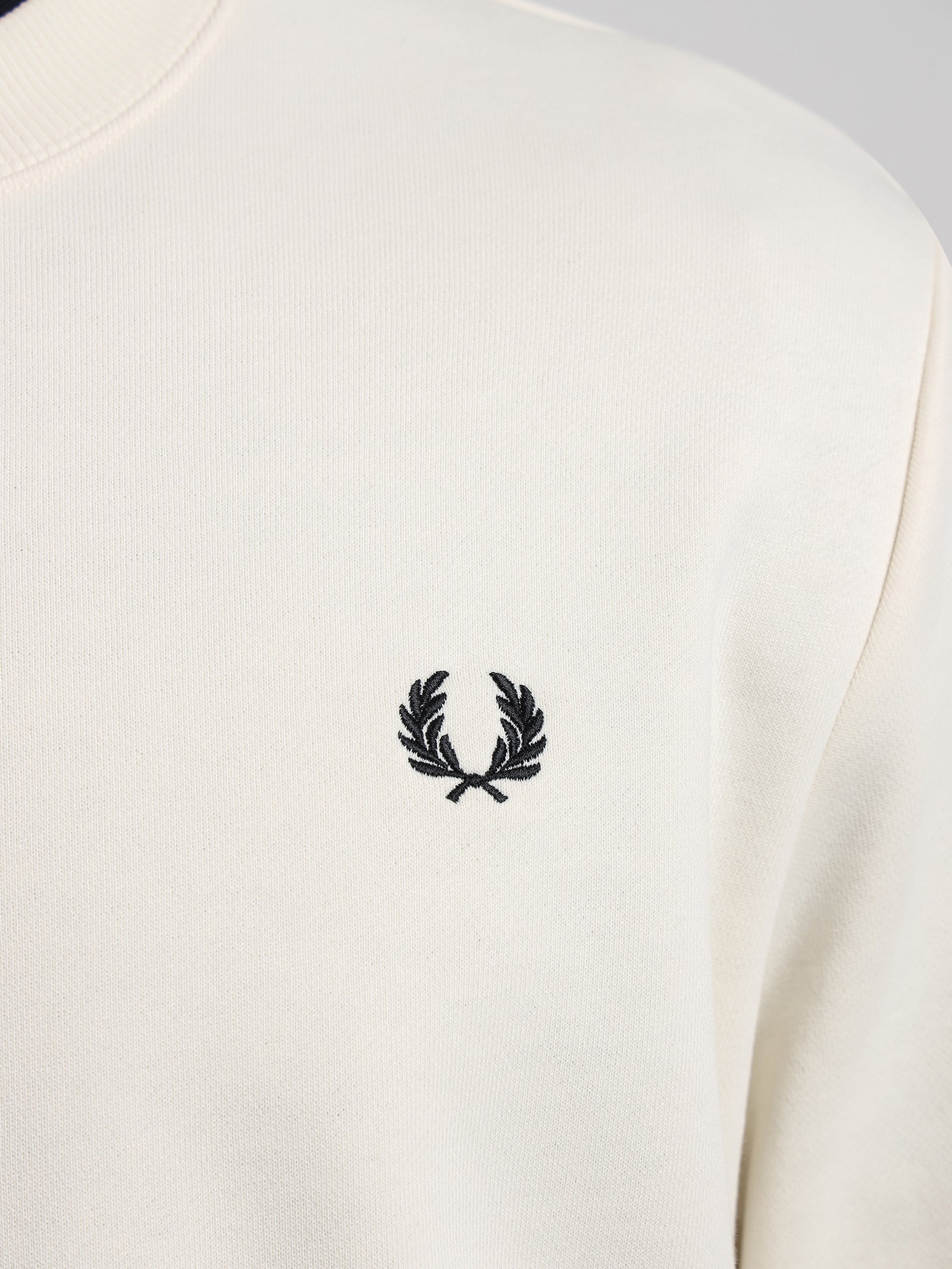 Crew Neck Sweatshirt in Ecru White