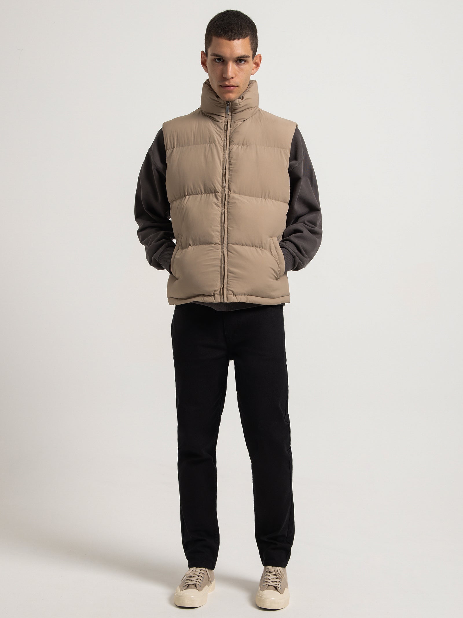 Seneca Puffer Vest in Granola